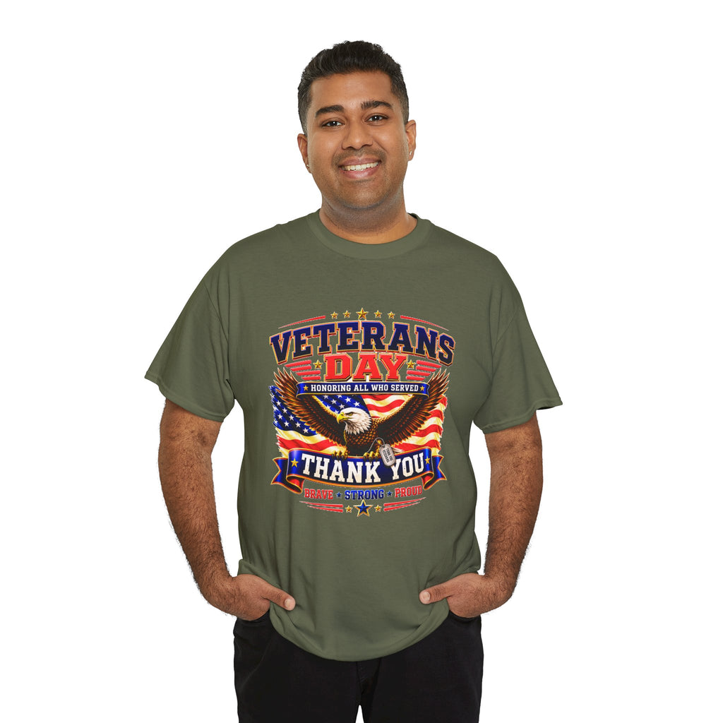 Veterans Day Eagle T-Shirt – "Thank You" Patriotic Tribute Tee