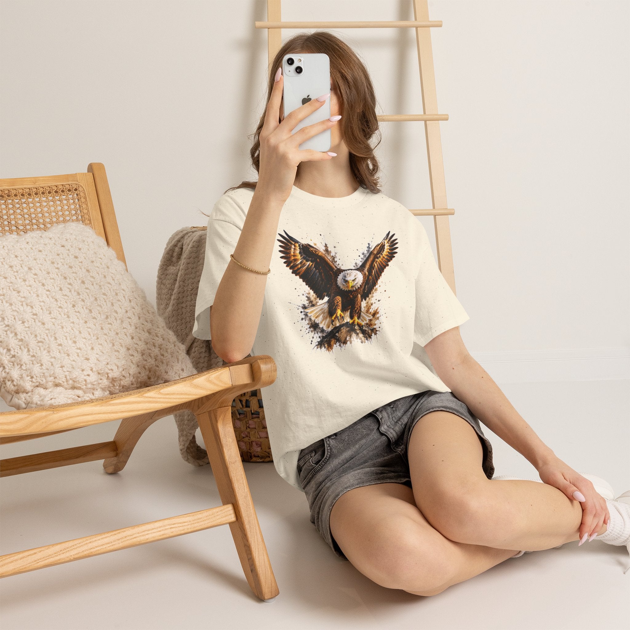 Majestic Bald Eagle T-Shirt, Eagle Graphic Tee, Patriotic Wildlife Shirt, Unisex Bird Lover Tee, American Eagle Gift