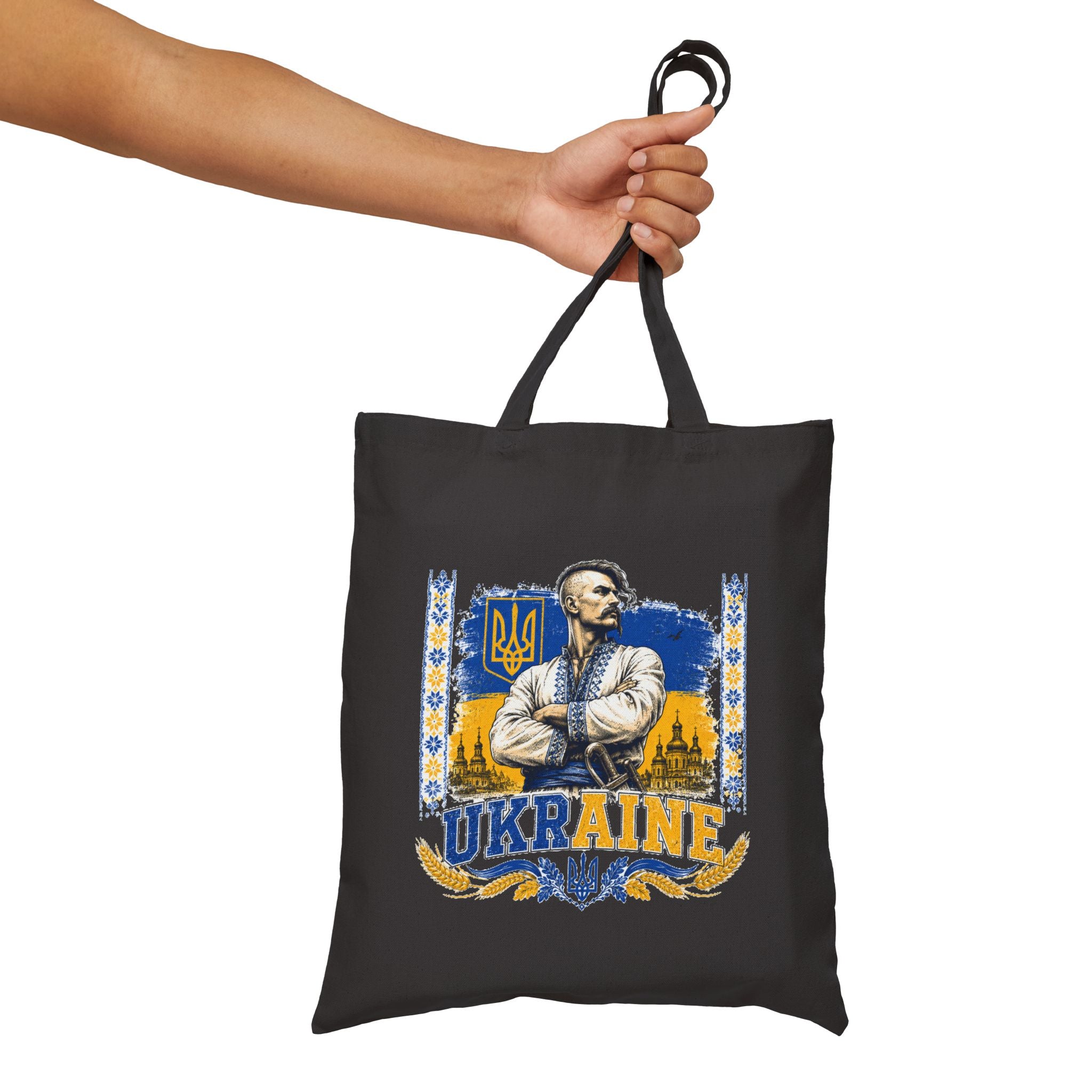 Ukraine Pride Canvas Tote Bag — Patriotic Ukrainian Design