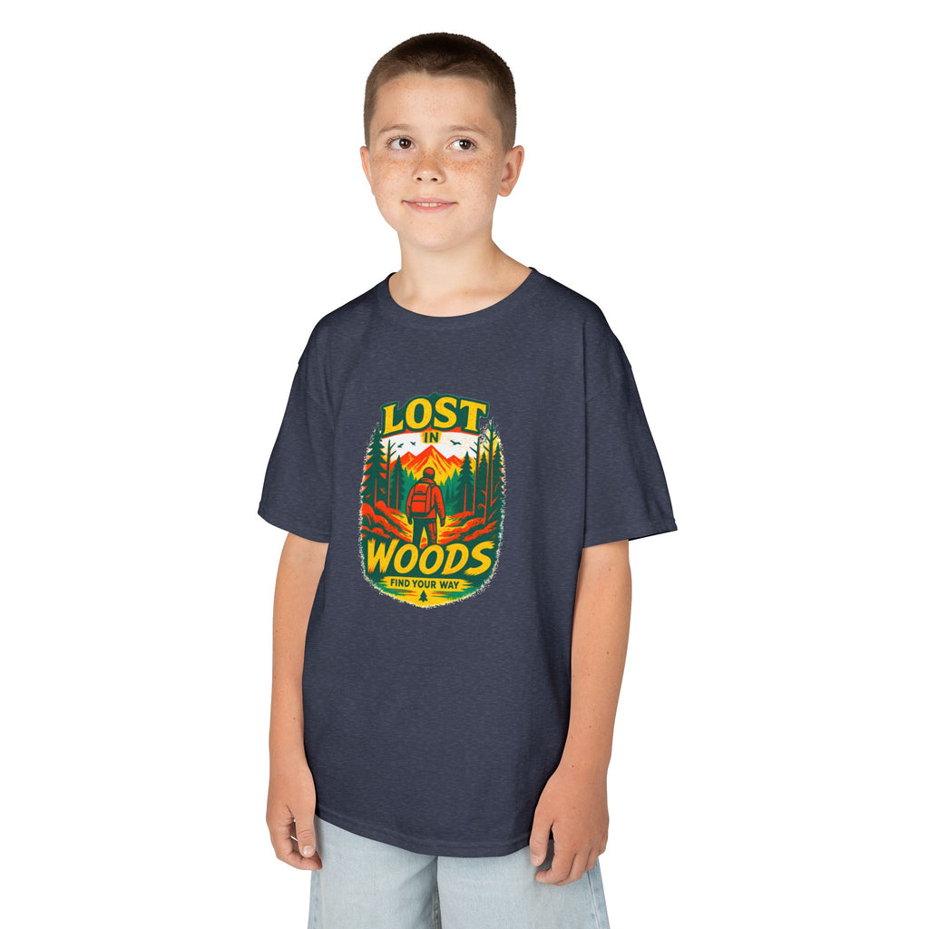 Kids Lost in Woods Shirt | Camping Adventure Tee | Nature Graphic T-Shirt