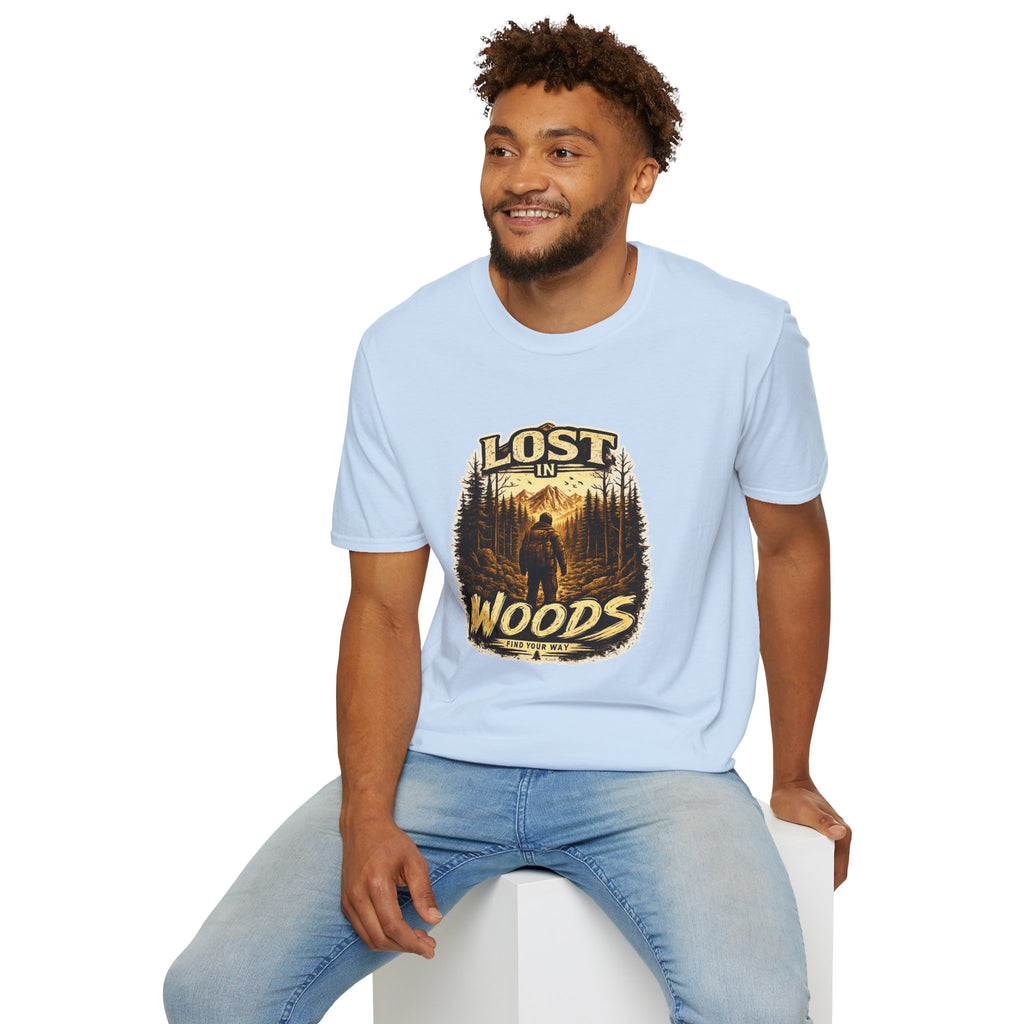 Lost in Woods Shirt | Vintage Forest Graphic Tee | Hiking Nature T-Shirt