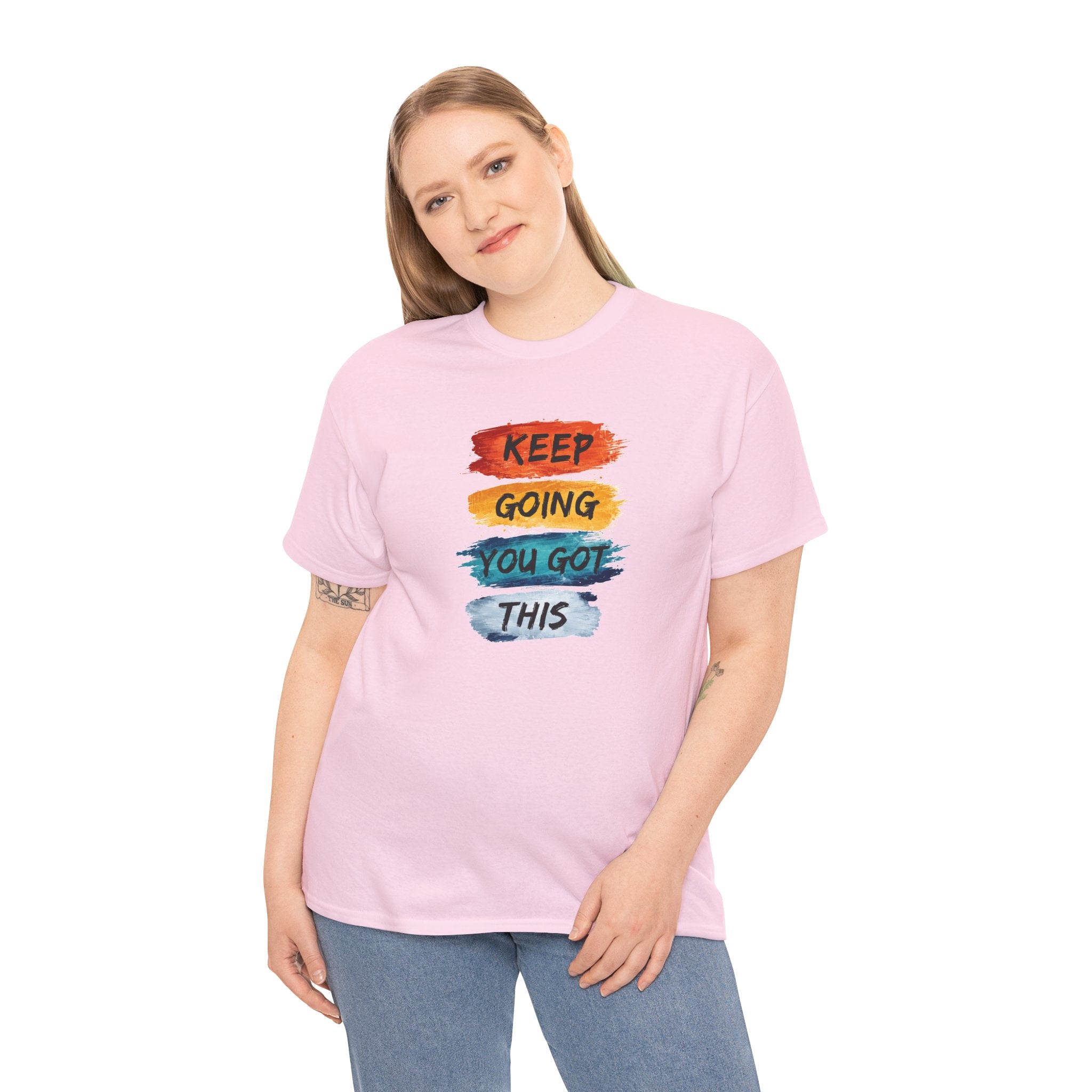 Keep Going You Got This Tee  Motivational Watercolor Brushstroke T-Shirt