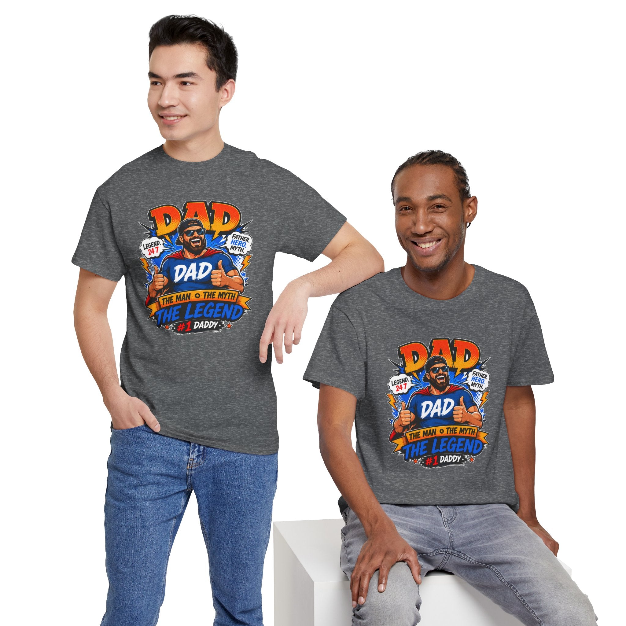 Funny Dad Shirt, Dad The Legend Tee, Father's Day Gift for Dad, Cool Dad Graphic T-Shirt, Best Dad Ever Shirt, Dad Gift