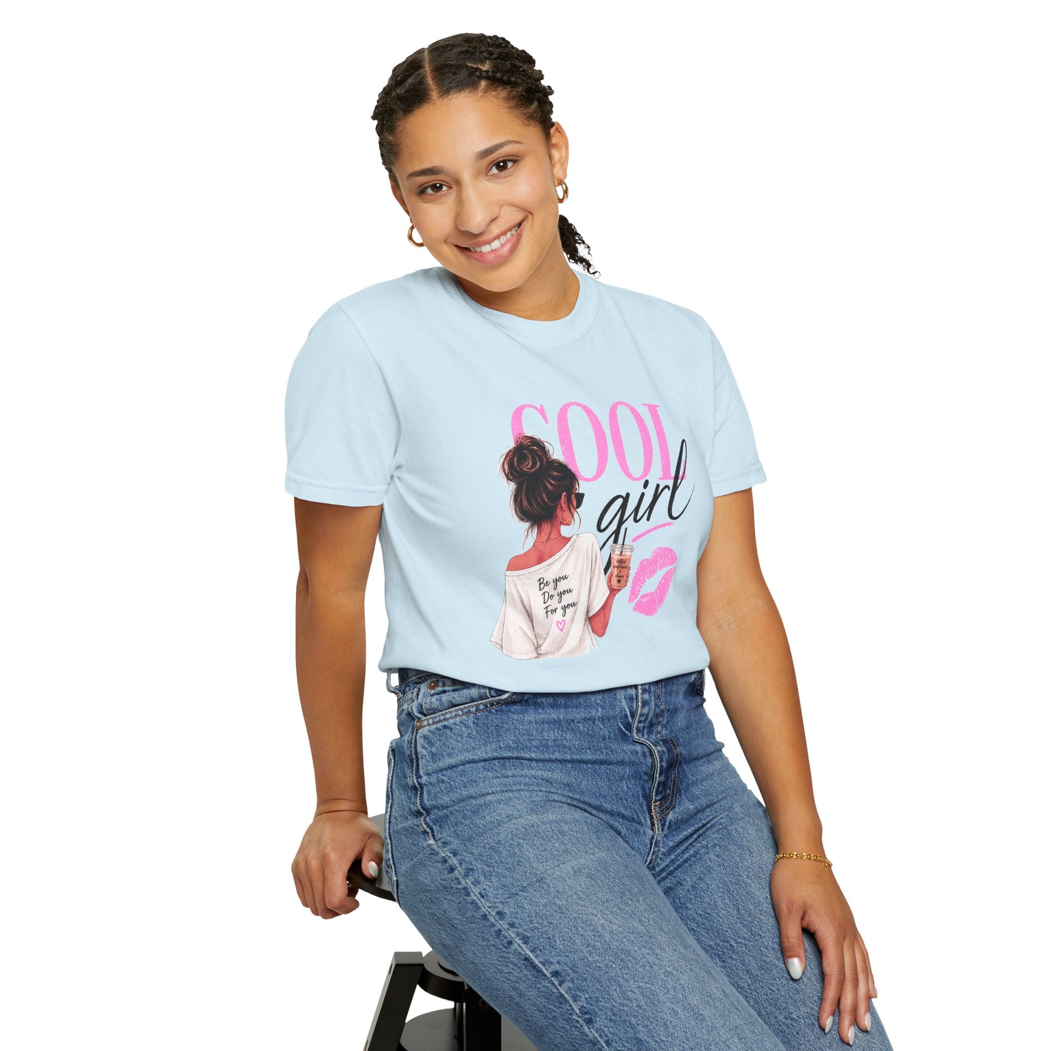 Cool Girl Graphic T‑Shirt — Pink Lip Print Casual Tee