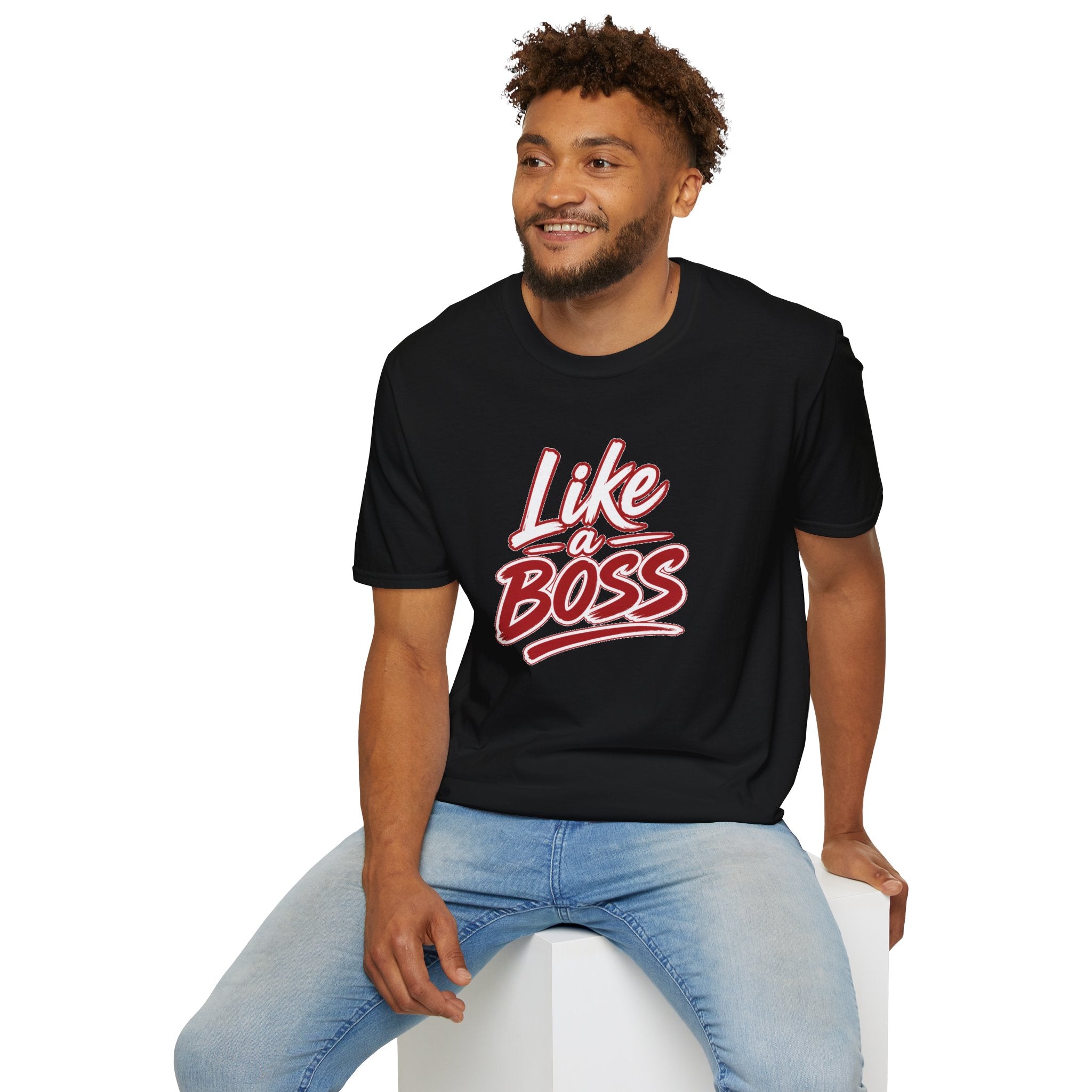Like a Boss T-Shirt - Retro Script Empowerment Tee