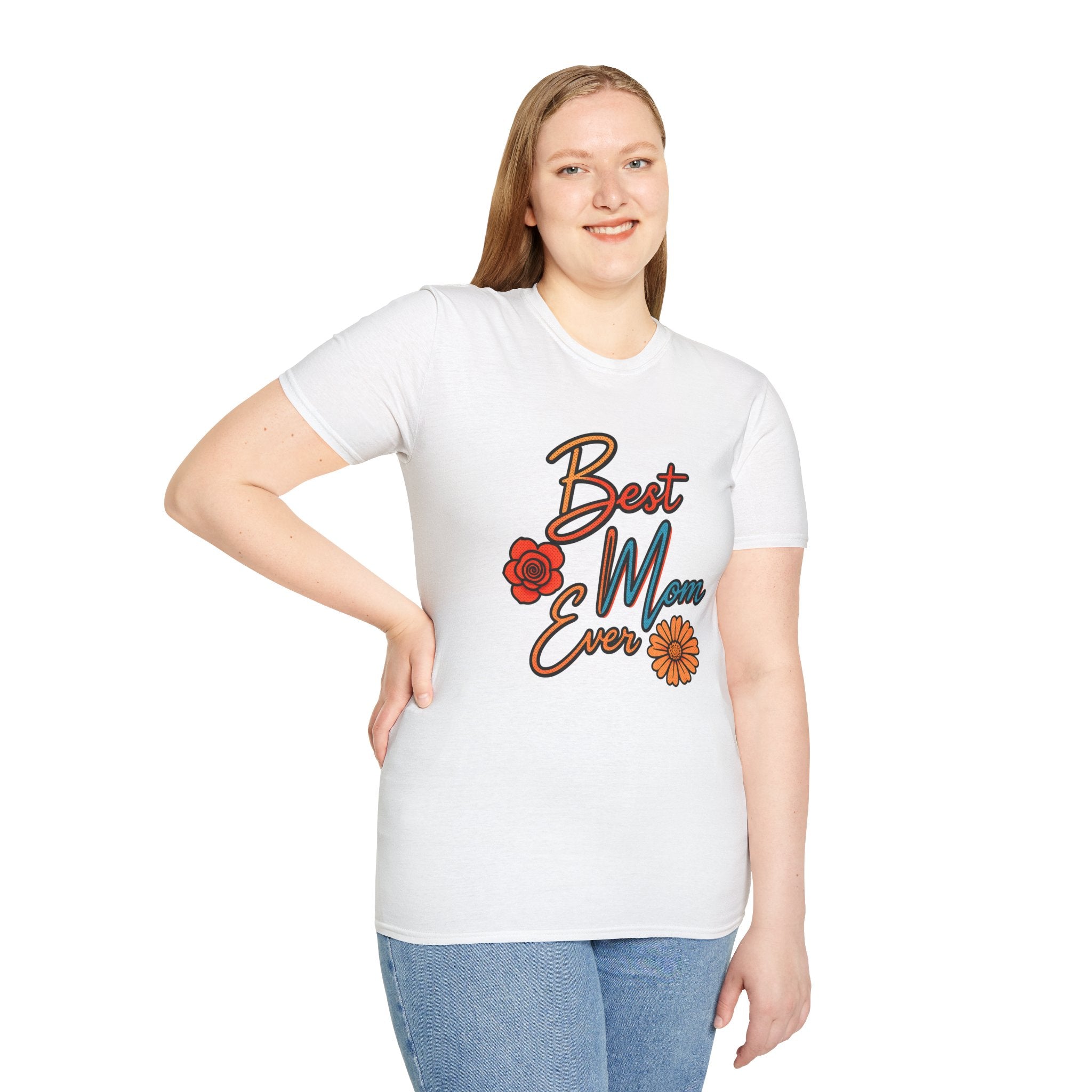 Best Mom Ever T-Shirt, Floral Mom Shirt, Mother’s Day Gift, Cute Retro Mama Tee, Gift for Mom, Unisex Shirt