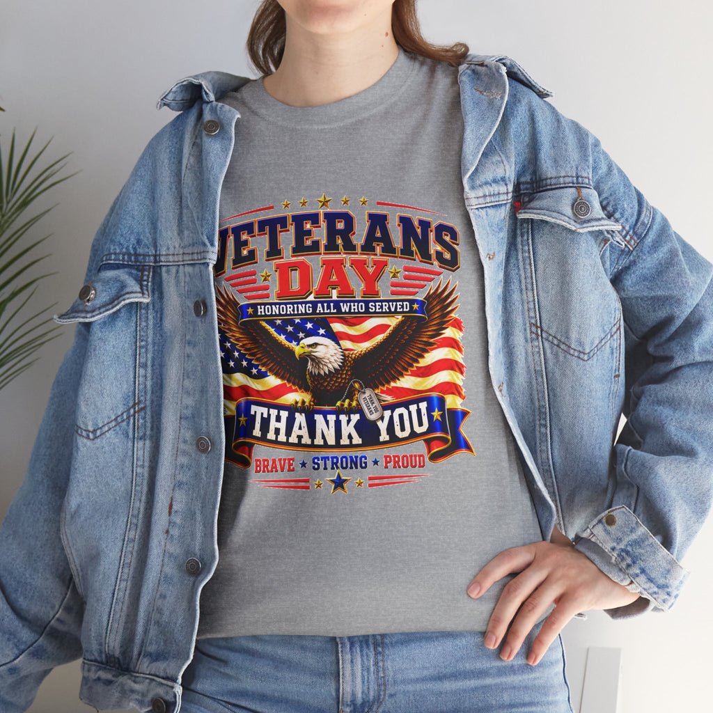 Veterans Day Eagle T-Shirt – "Thank You" Patriotic Tribute Tee