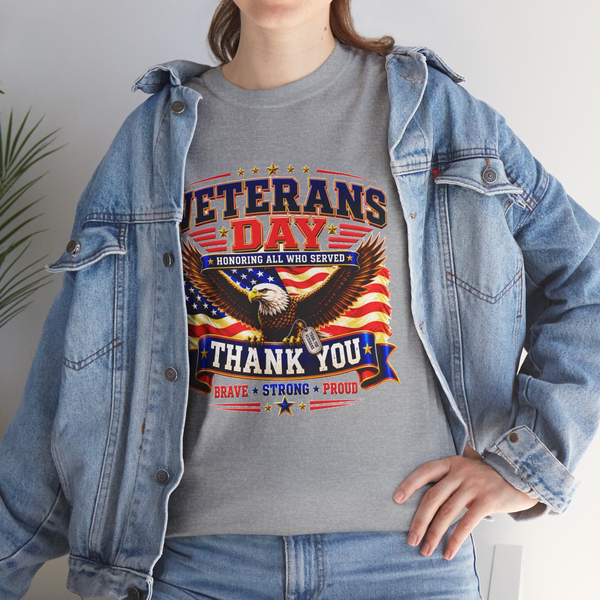 Veterans Day Eagle T-Shirt – "Thank You" Patriotic Tribute Tee