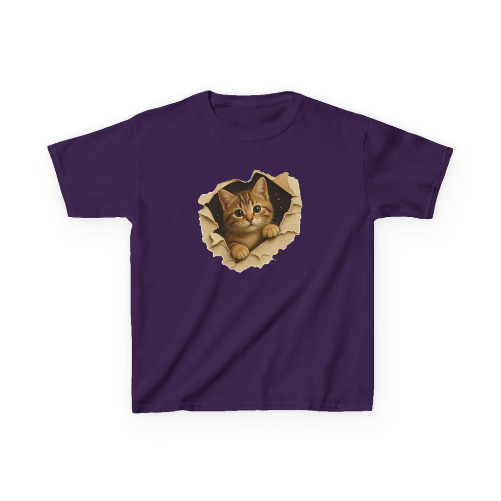 Cute Kitten Kids T-Shirt | Funny Cat Graphic Tee for Boys & Girls | Adorable Kitty Shirt | Gift for Cat Lovers Kids