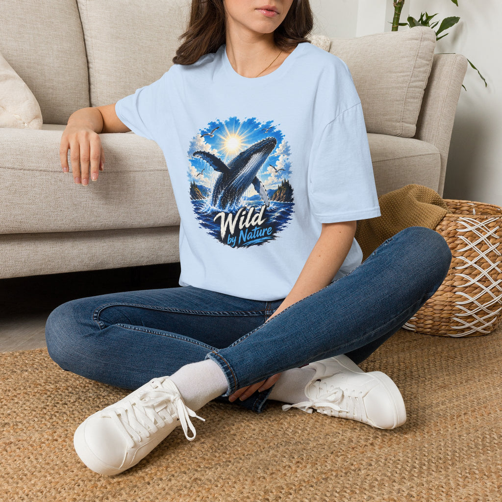 Whale T-Shirt, Ocean Whale Graphic Tee, Wild Nature Shirt, Ocean Lover Gift