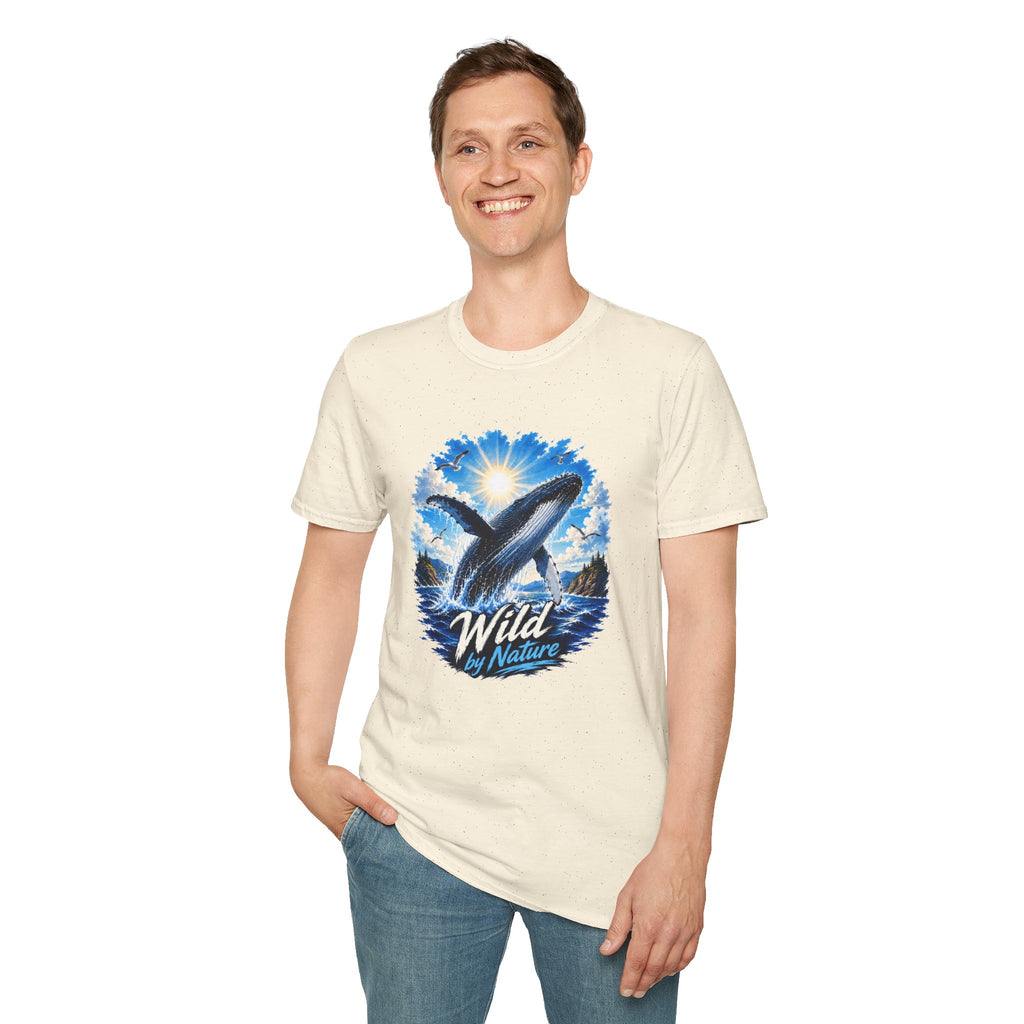 Whale T-Shirt, Ocean Whale Graphic Tee, Wild Nature Shirt, Ocean Lover Gift