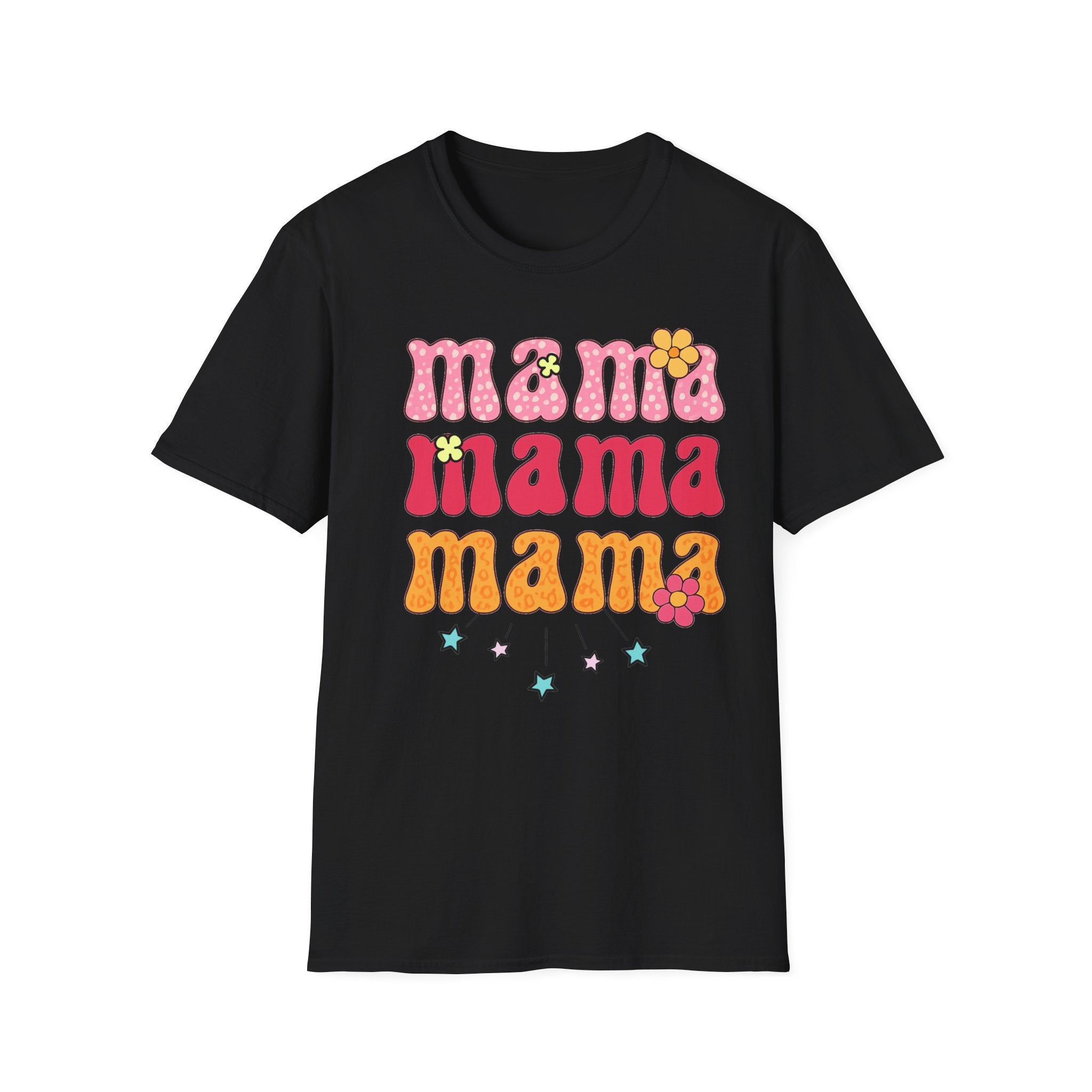 Mama Shirt, Retro Mama Tee, Cute Mom Shirt, Mother's Day Gift, Floral Mama Shirt, Trendy Mom T-Shirt