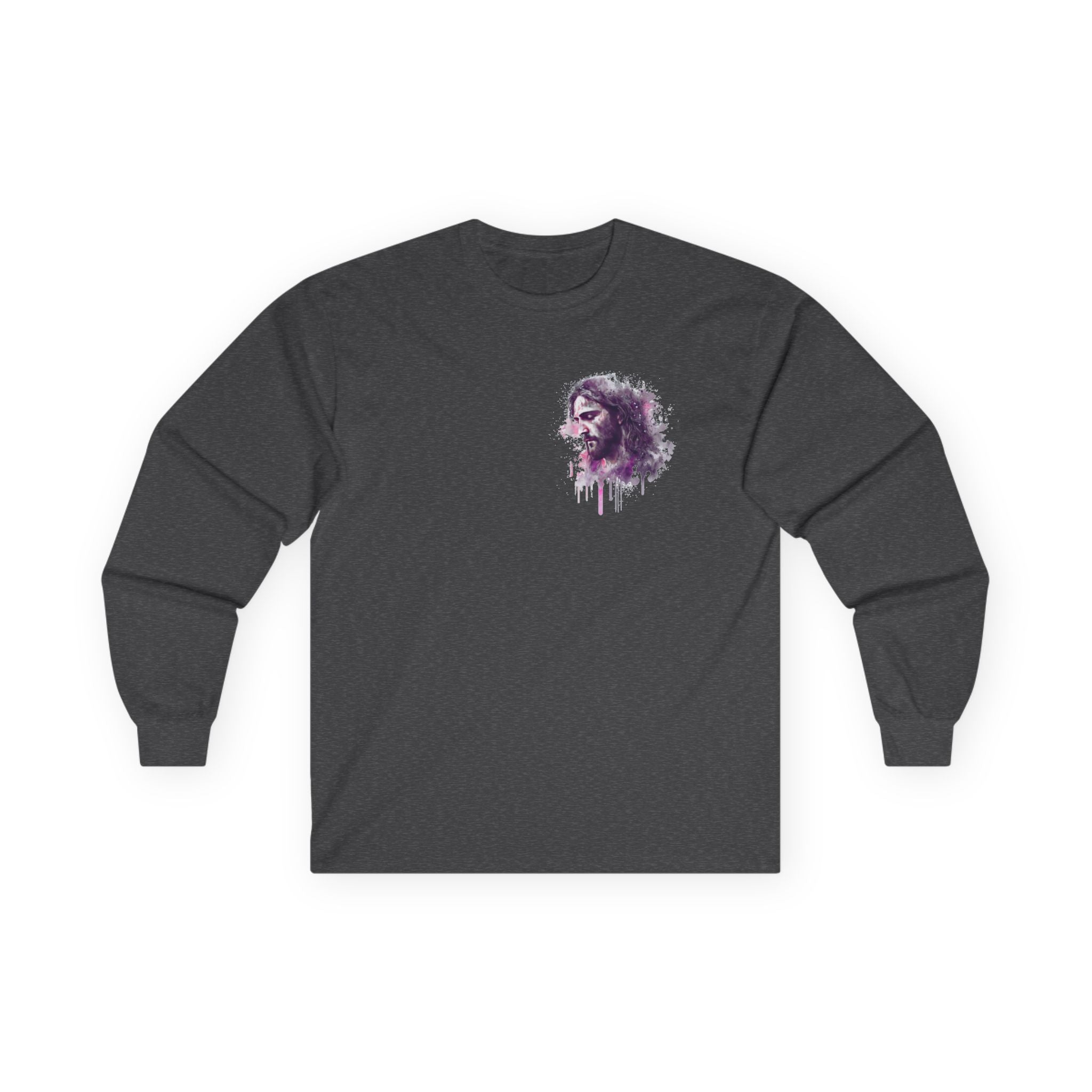 Artistic Watercolor Portrait Long Sleeve Tee