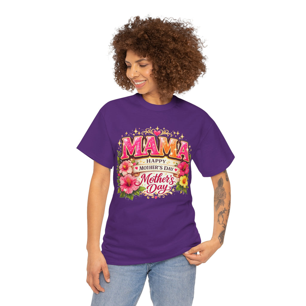 Mama Floral Shirt for Women, Mother's Day Gift for Mom, Cute Flower Graphic Tee, Mama Life T-Shirt, Birthday Gift for Mother, Mom Appreciation Gift