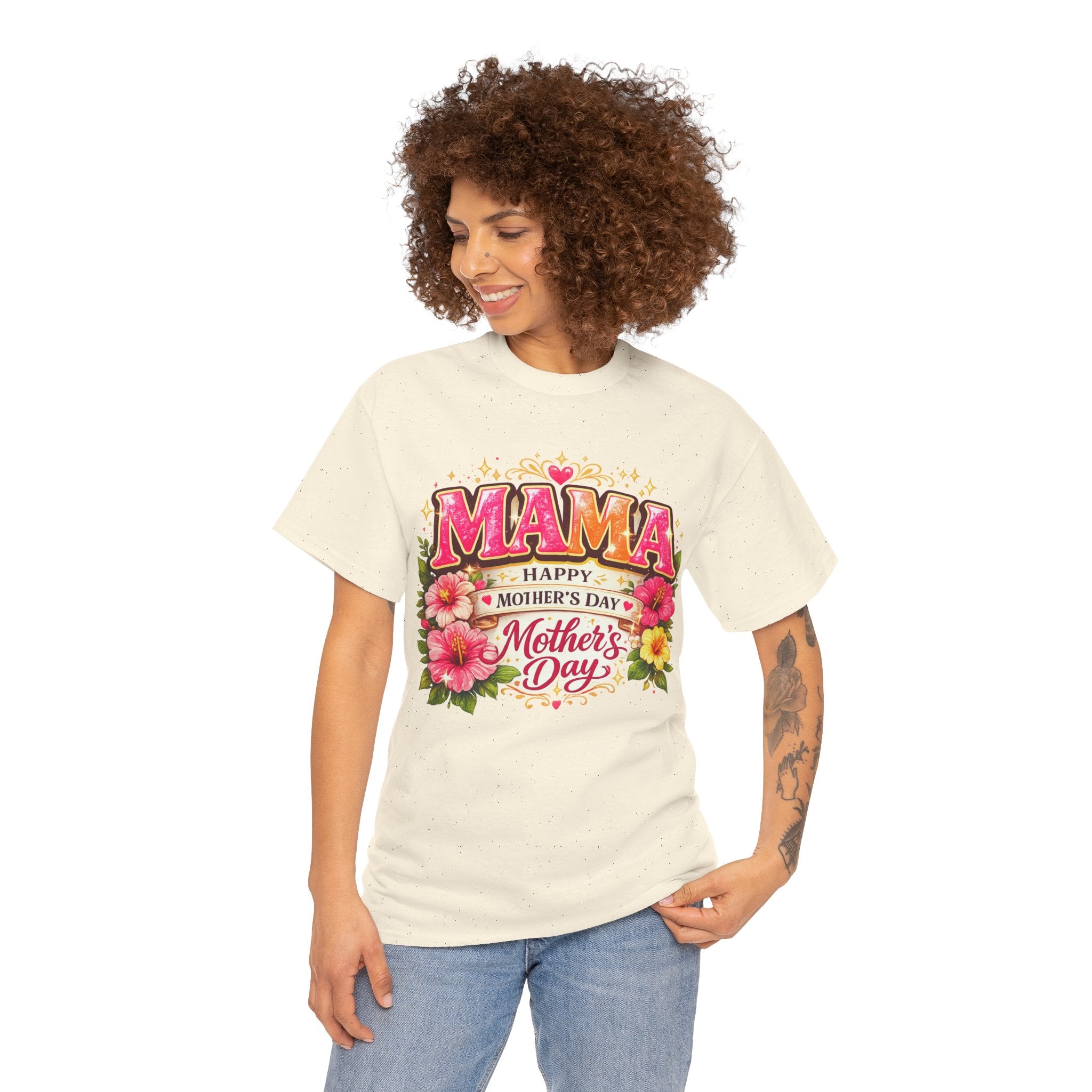 Mama Floral Shirt for Women, Mother's Day Gift for Mom, Cute Flower Graphic Tee, Mama Life T-Shirt, Birthday Gift for Mother, Mom Appreciation Gift