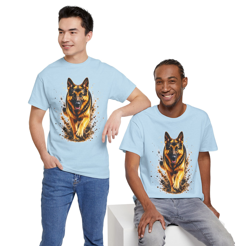 German Shepherd Running T-Shirt, German Shepherd Graphic Tee, Dog Lover Shirt, Unisex German Shepherd Tee, Gift for Dog Owner, K9 Animal Shirt