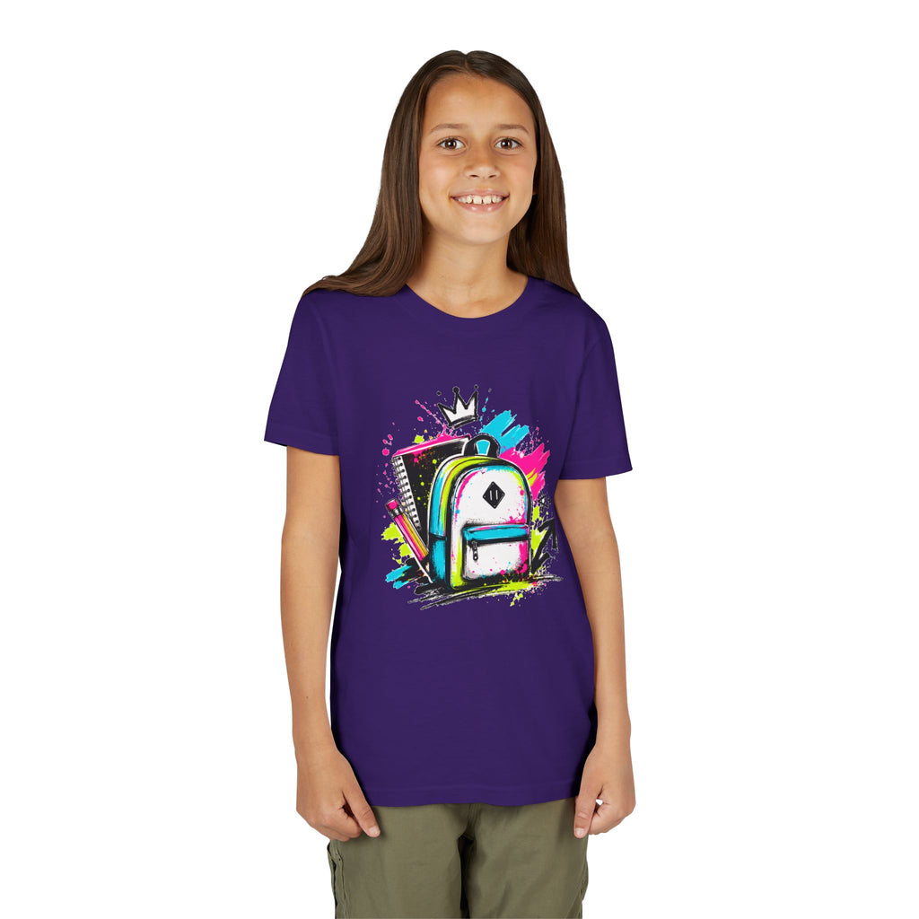 Back to School Kids T-Shirt | Graffiti Backpack Graphic Tee | First Day of School Shirt | Boys Girls Youth Tee