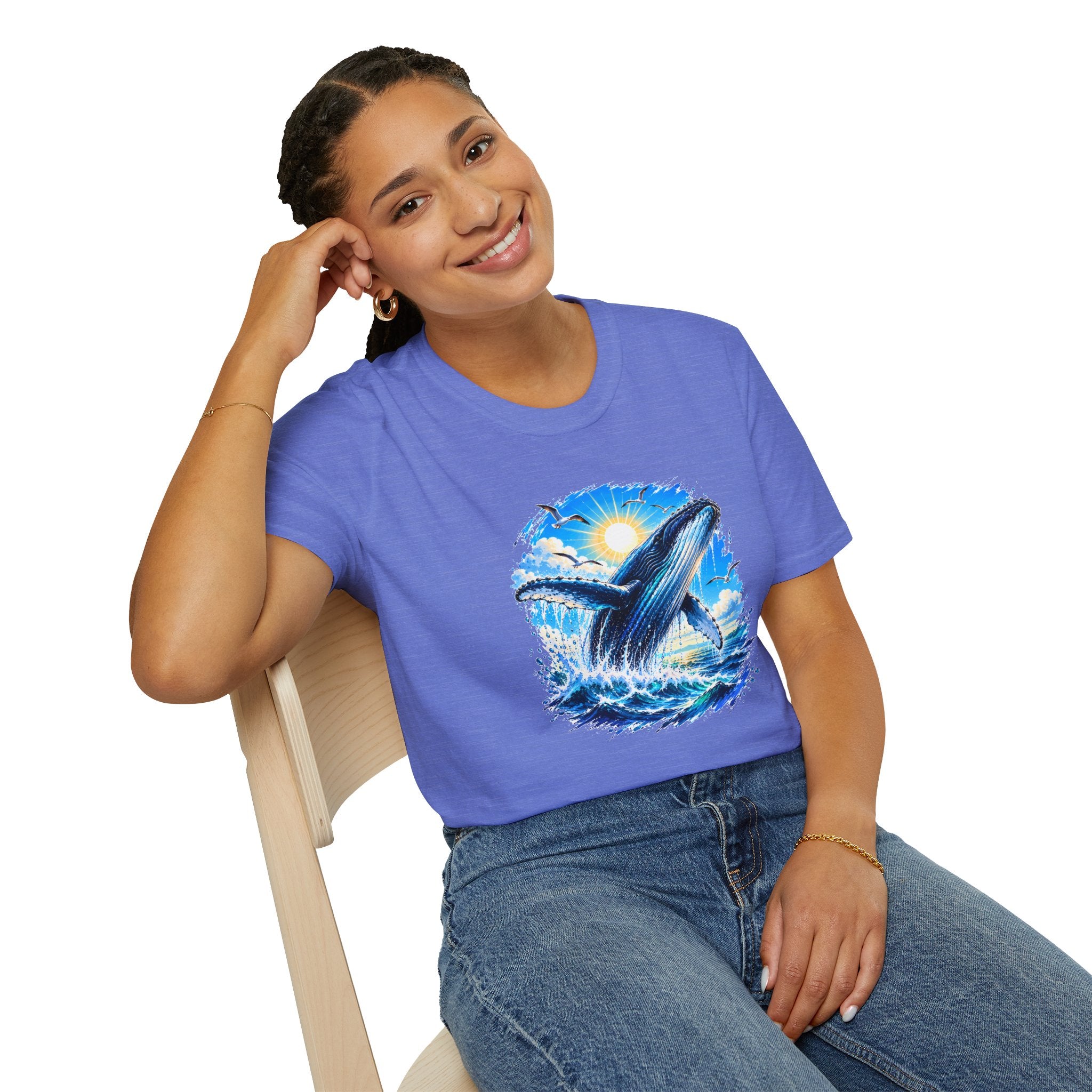 Whale Shirt, Ocean T-Shirt, Humpback Whale Shirt, Sea Life Tee, Beach Lover Gift, Ocean Lover Shirt
