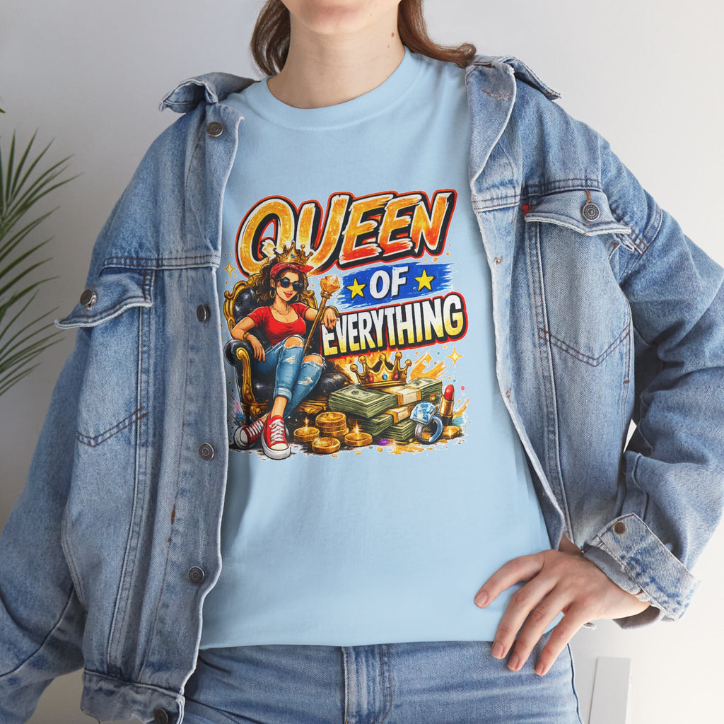 Queen of Everything Shirt | Funny Queen Graphic Tee | Gift for Mom | Boss Lady Shirt | Retro Vintage Tee
