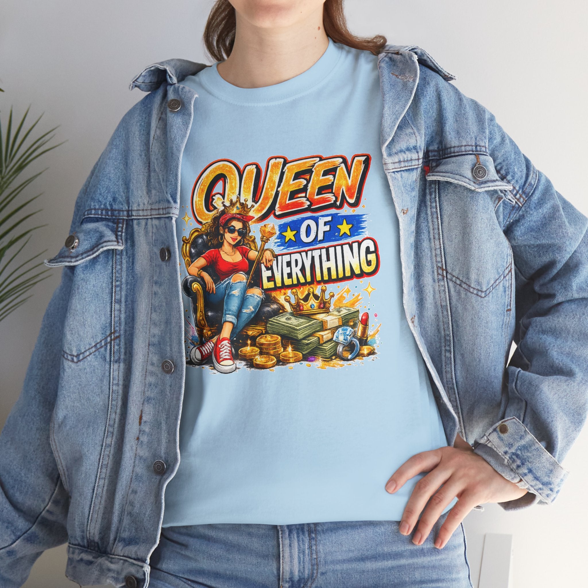 Queen of Everything Shirt | Funny Queen Graphic Tee | Gift for Mom | Boss Lady Shirt | Retro Vintage Tee