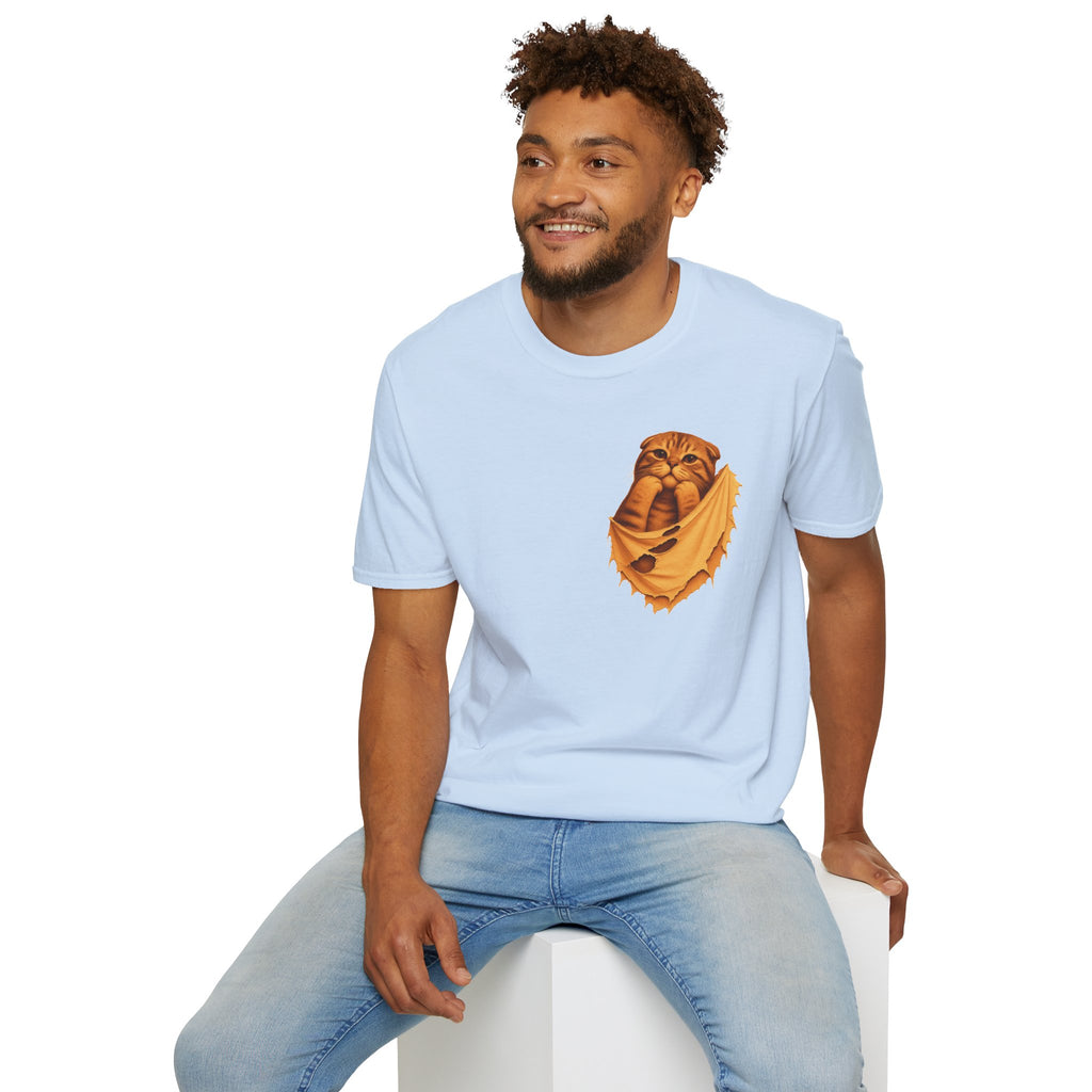 Cat in a Pocket T-Shirt — Cute Pocket Kitten Graphic Tee