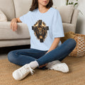 Lion Cross T-Shirt, Christian Faith Shirt, Lion of Judah Graphic Tee, Religious Gift