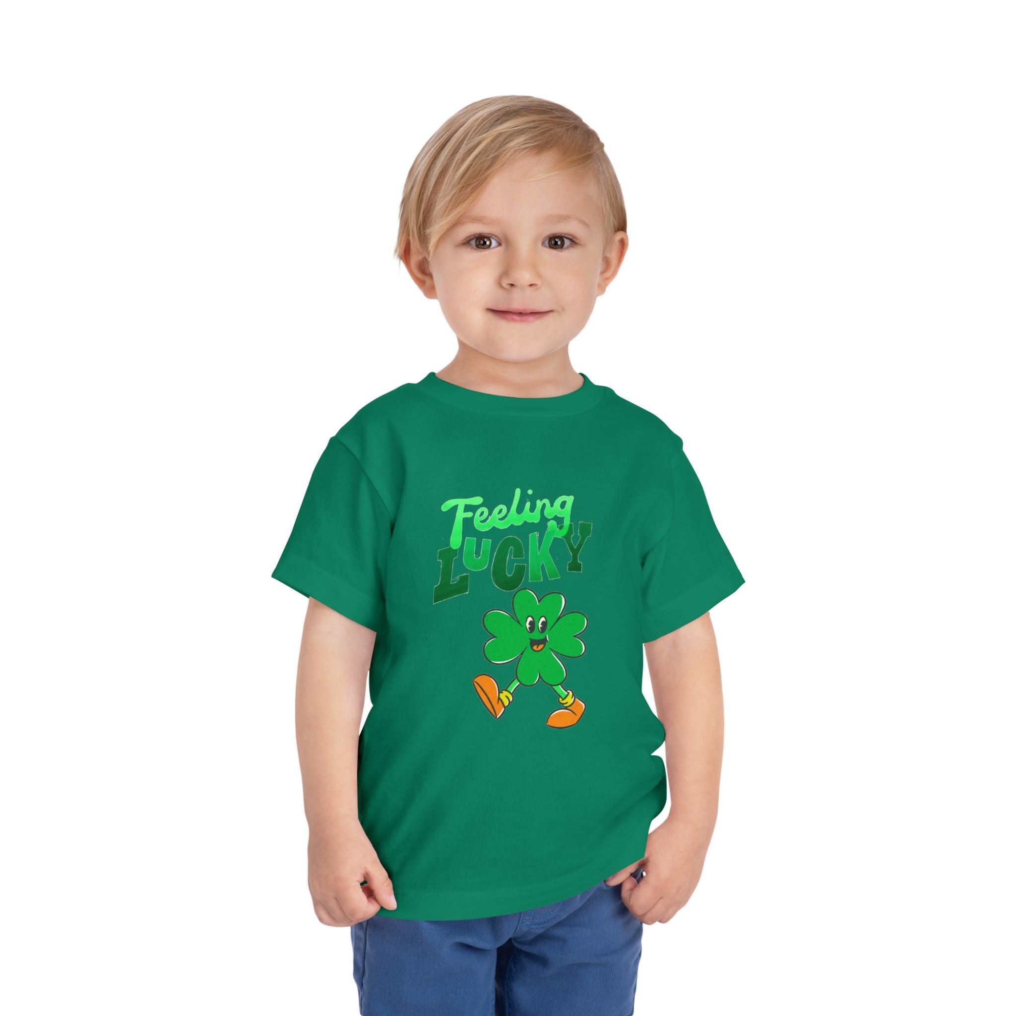 Feeling Lucky Toddler Tee — St. Patrick’s Day Shamrock Shirt
