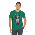 Angel of War Graphic Tee — Winged Knight Armor T-Shirt