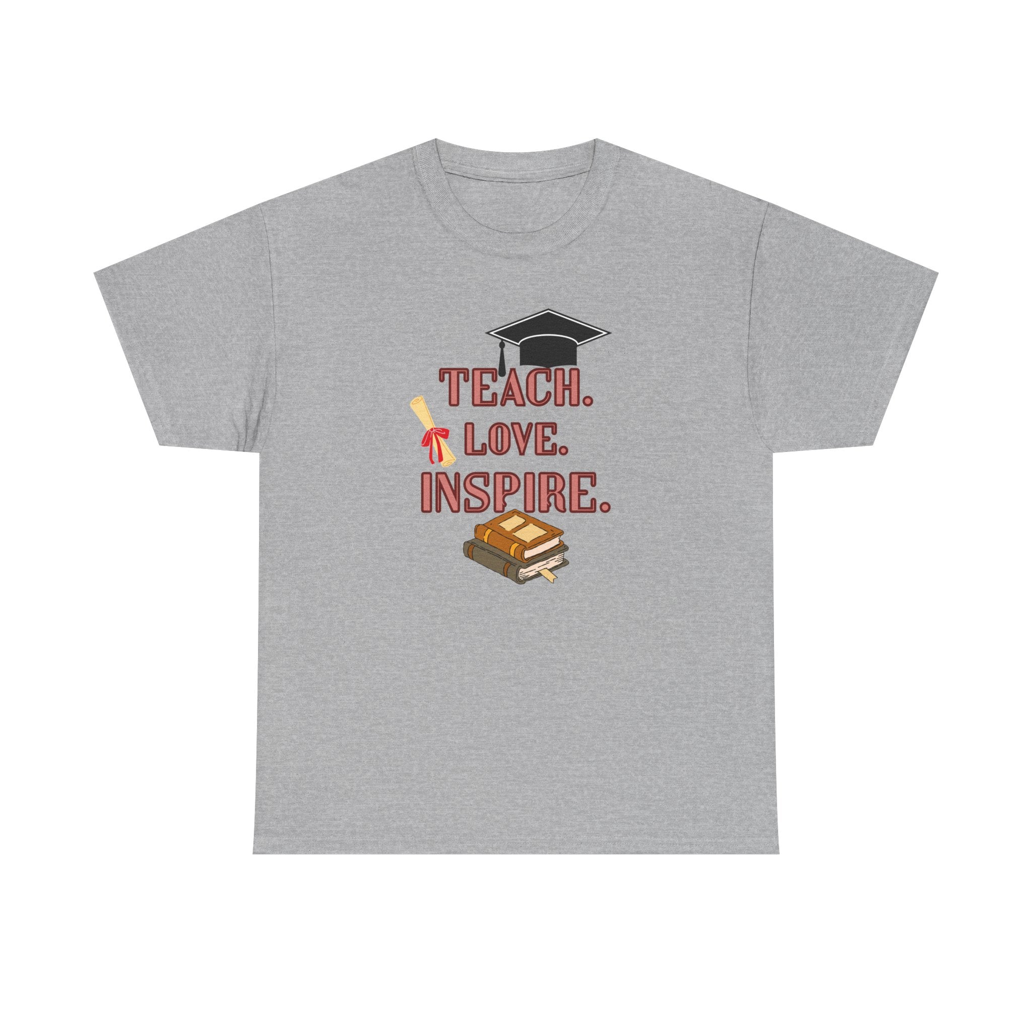 Teacher Shirt Teach Love Inspire, Teacher Gift T-Shirt, Back to School Tee, Inspirational Teacher Shirt, Unisex Graphic Tee