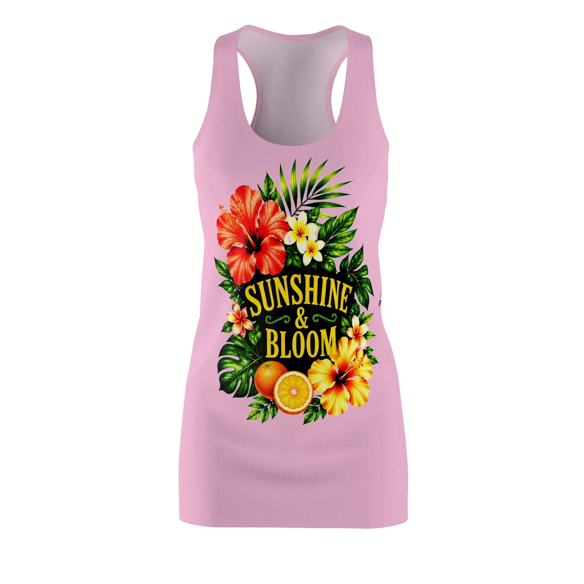 Sunshine & Bloom Racerback Dress – Tropical Floral Summer Sundress