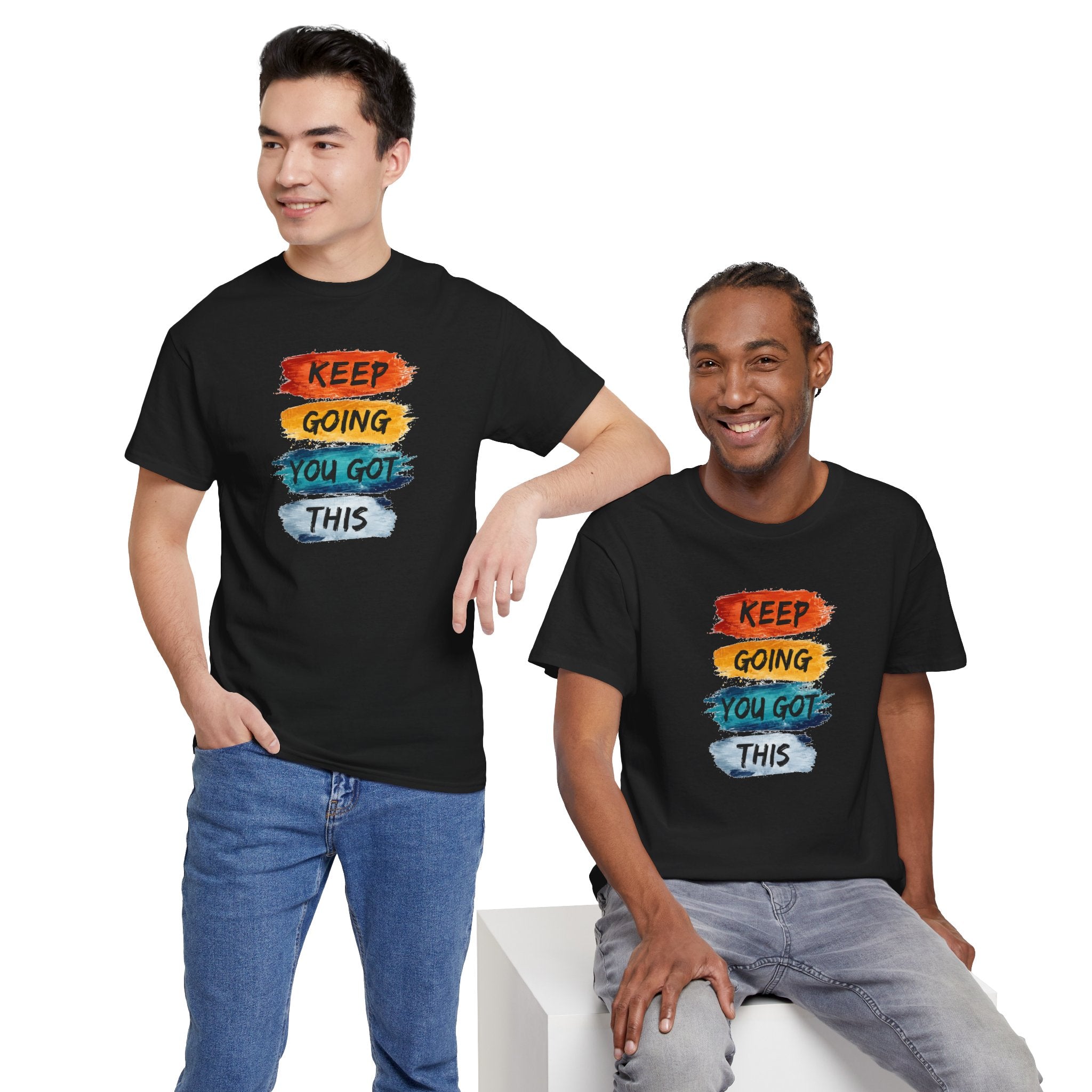Keep Going You Got This Tee  Motivational Watercolor Brushstroke T-Shirt