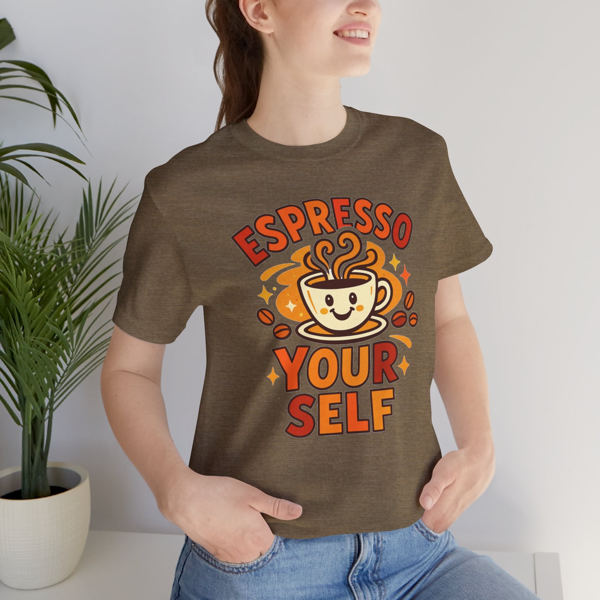 Espresso Yourself Coffee Tee — 'Espresso Your Self' Cute Coffee Cup Shirt