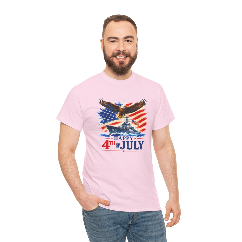 Happy 4th of July Shirt, Patriotic Eagle T-Shirt, American Flag Tee, USA Independence Day Shirt, Freedom Eagle Gift