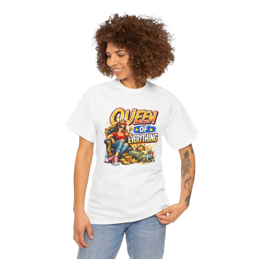 Queen of Everything Shirt | Funny Queen Graphic Tee | Gift for Mom | Boss Lady Shirt | Retro Vintage Tee