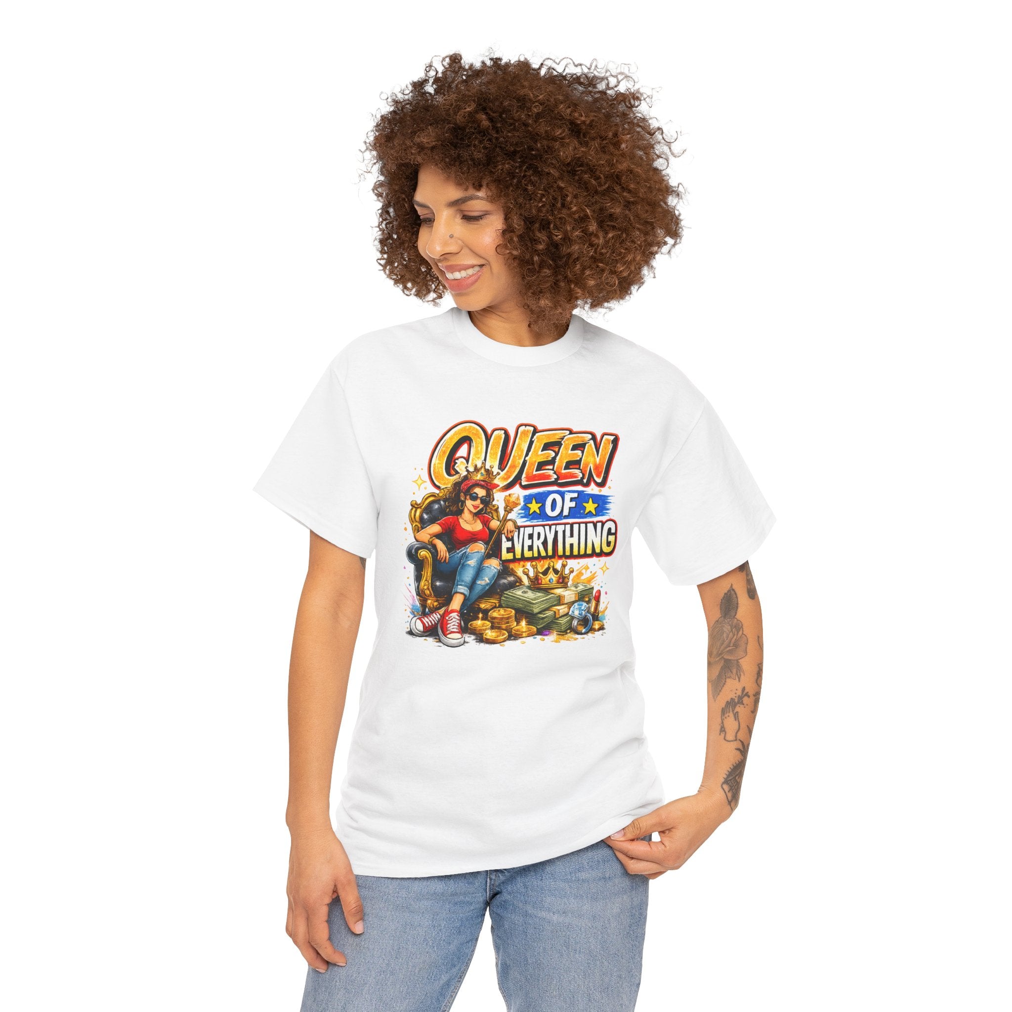 Queen of Everything Shirt | Funny Queen Graphic Tee | Gift for Mom | Boss Lady Shirt | Retro Vintage Tee