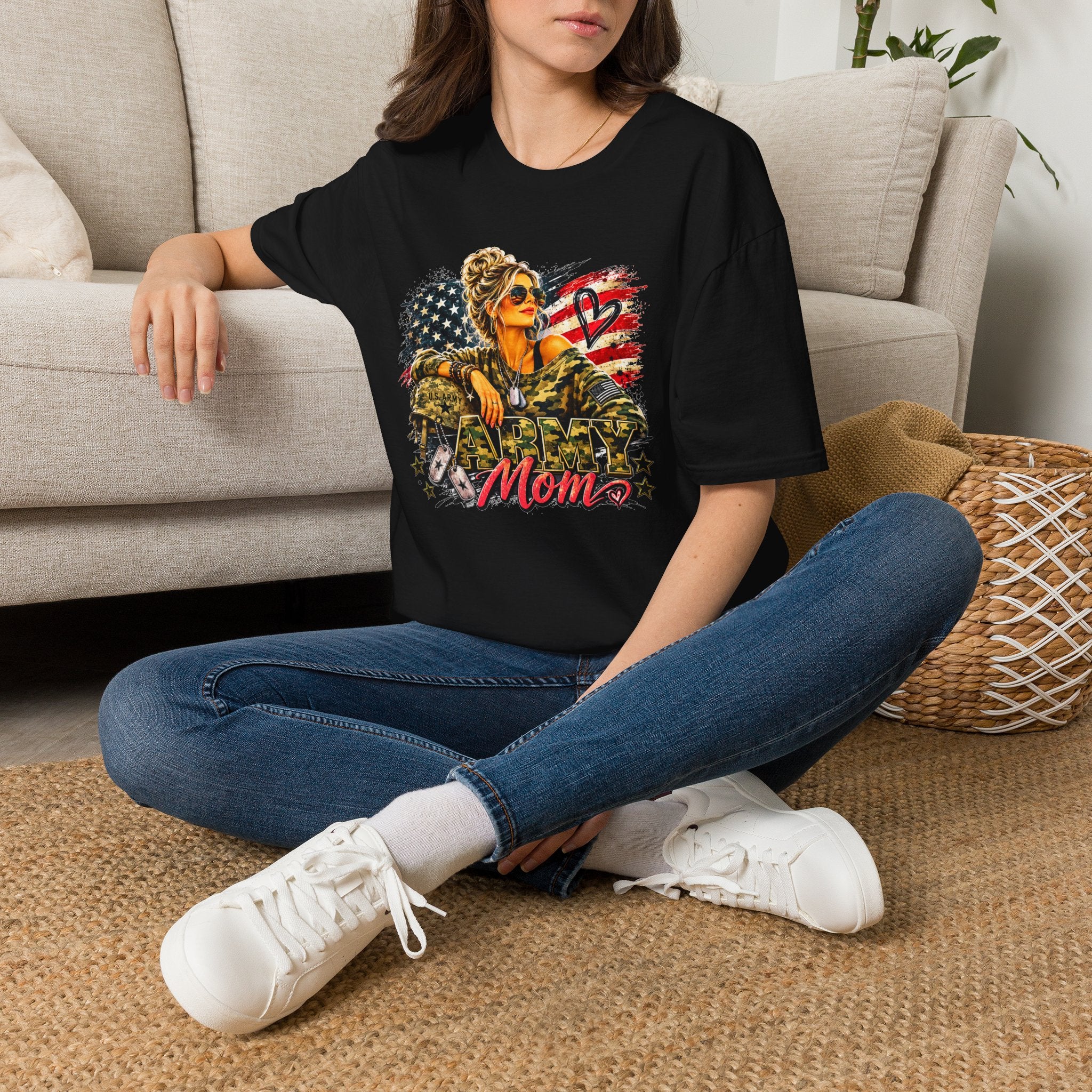 Military Mom Shirt, Patriotic Mom T Shirt, American Flag Shirt, Army Mom Gift, Military Mom Gift, USA Mom Tee