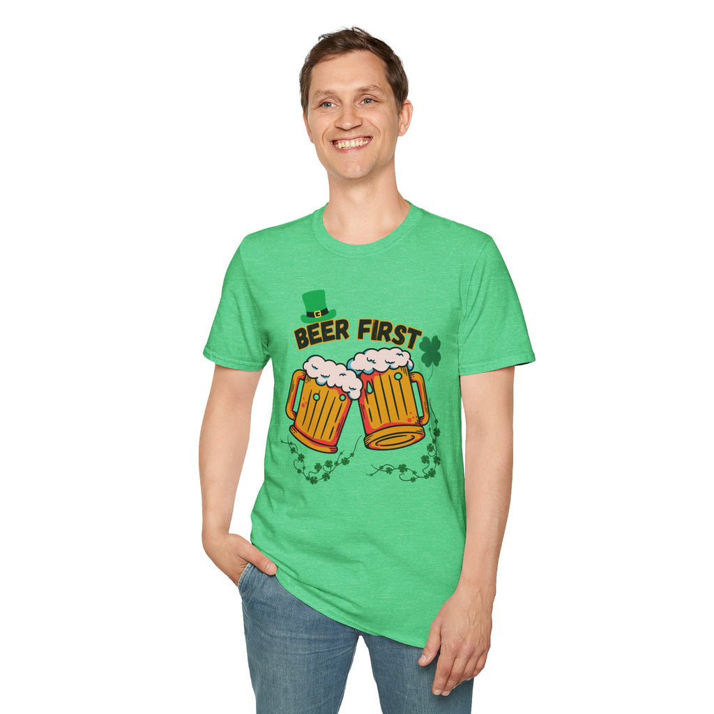 Beer First T-Shirt — St. Patrick's Day Beer Mug Tee