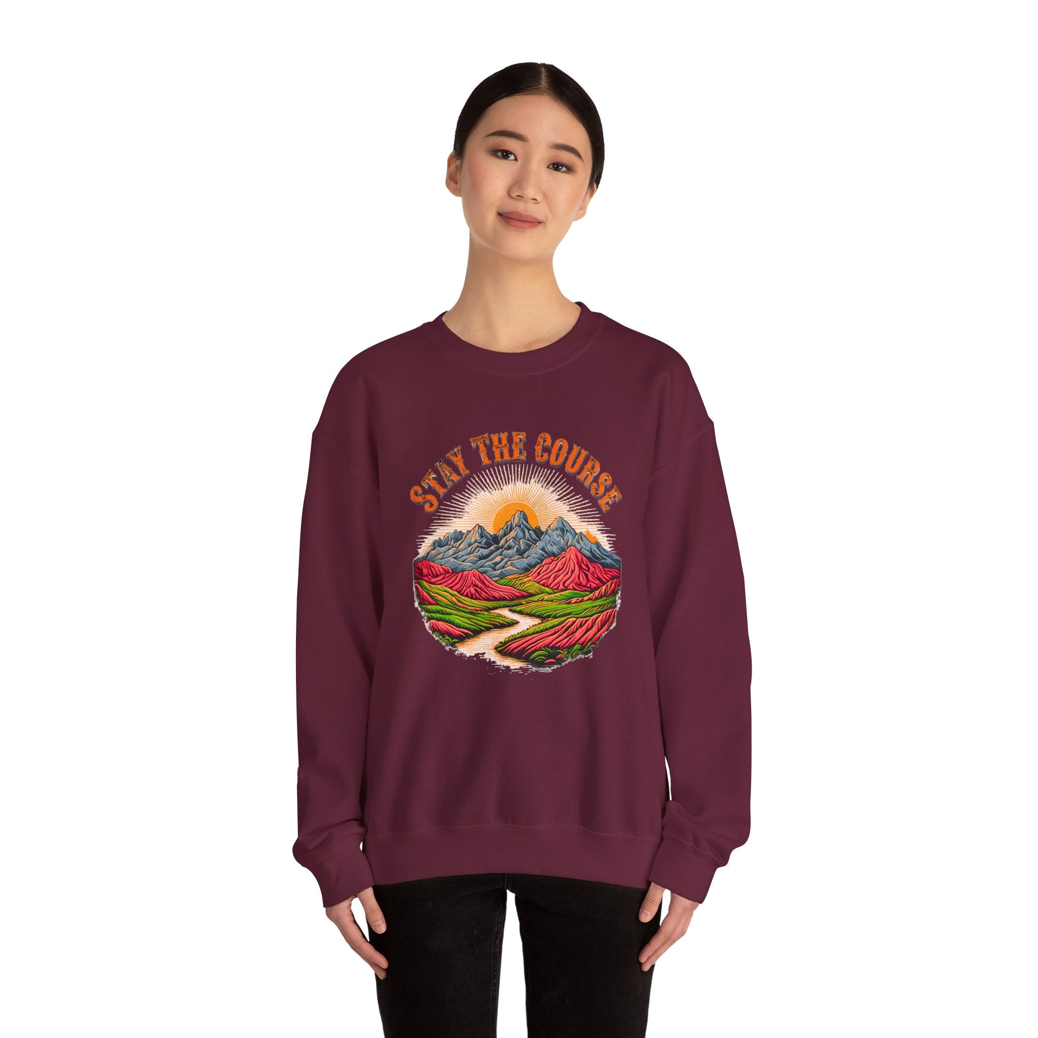 Stay the Course Sweatshirt - Scenic Mountain Crewneck