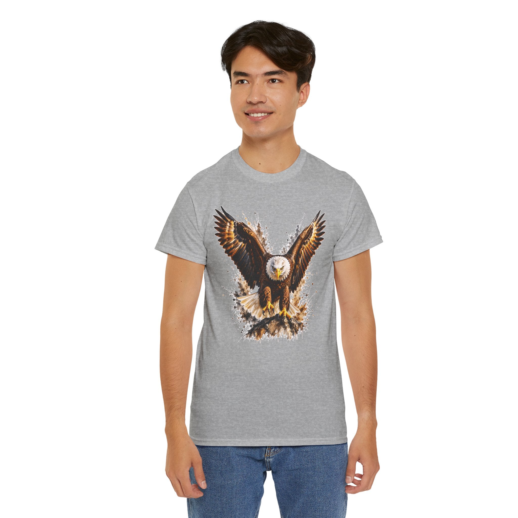 Majestic Bald Eagle T-Shirt, Eagle Graphic Tee, Patriotic Wildlife Shirt, Unisex Bird Lover Tee, American Eagle Gift