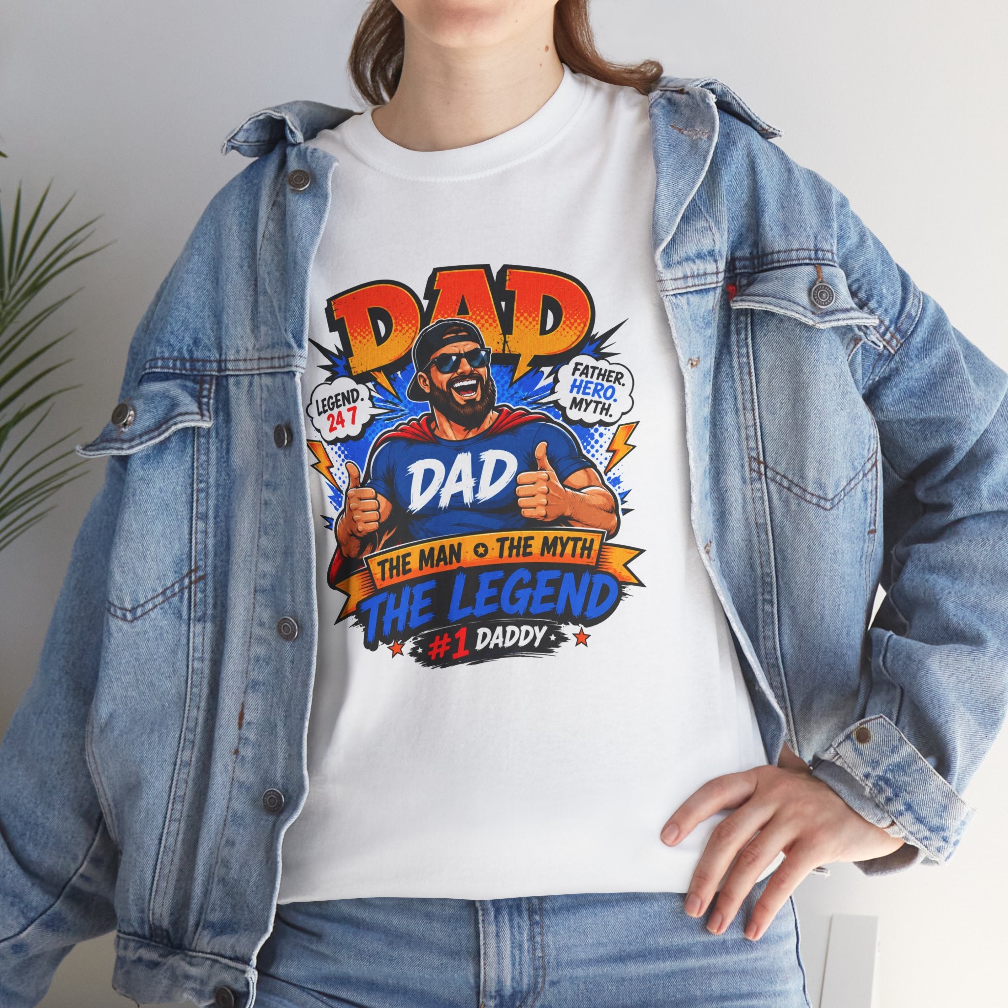Funny Dad Shirt, Dad The Legend Tee, Father's Day Gift for Dad, Cool Dad Graphic T-Shirt, Best Dad Ever Shirt, Dad Gift