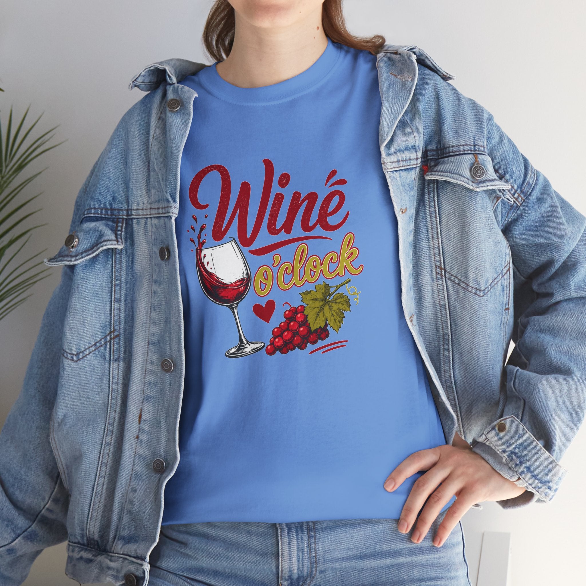 Wine T-Shirt - "Wine O'Clock" Graphic Tee for Wine Lovers