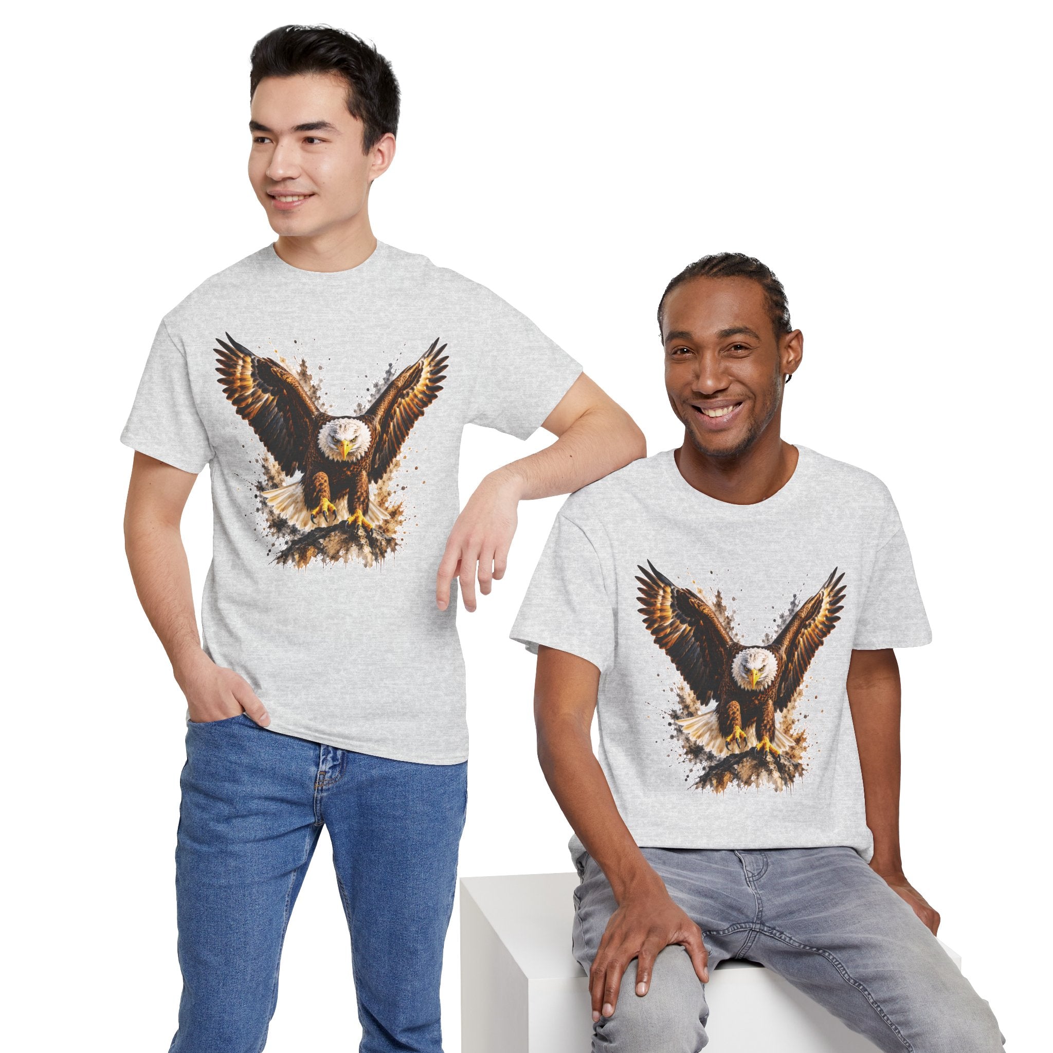 Majestic Bald Eagle T-Shirt, Eagle Graphic Tee, Patriotic Wildlife Shirt, Unisex Bird Lover Tee, American Eagle Gift