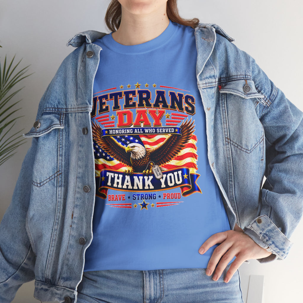 Veterans Day Eagle T-Shirt – "Thank You" Patriotic Tribute Tee