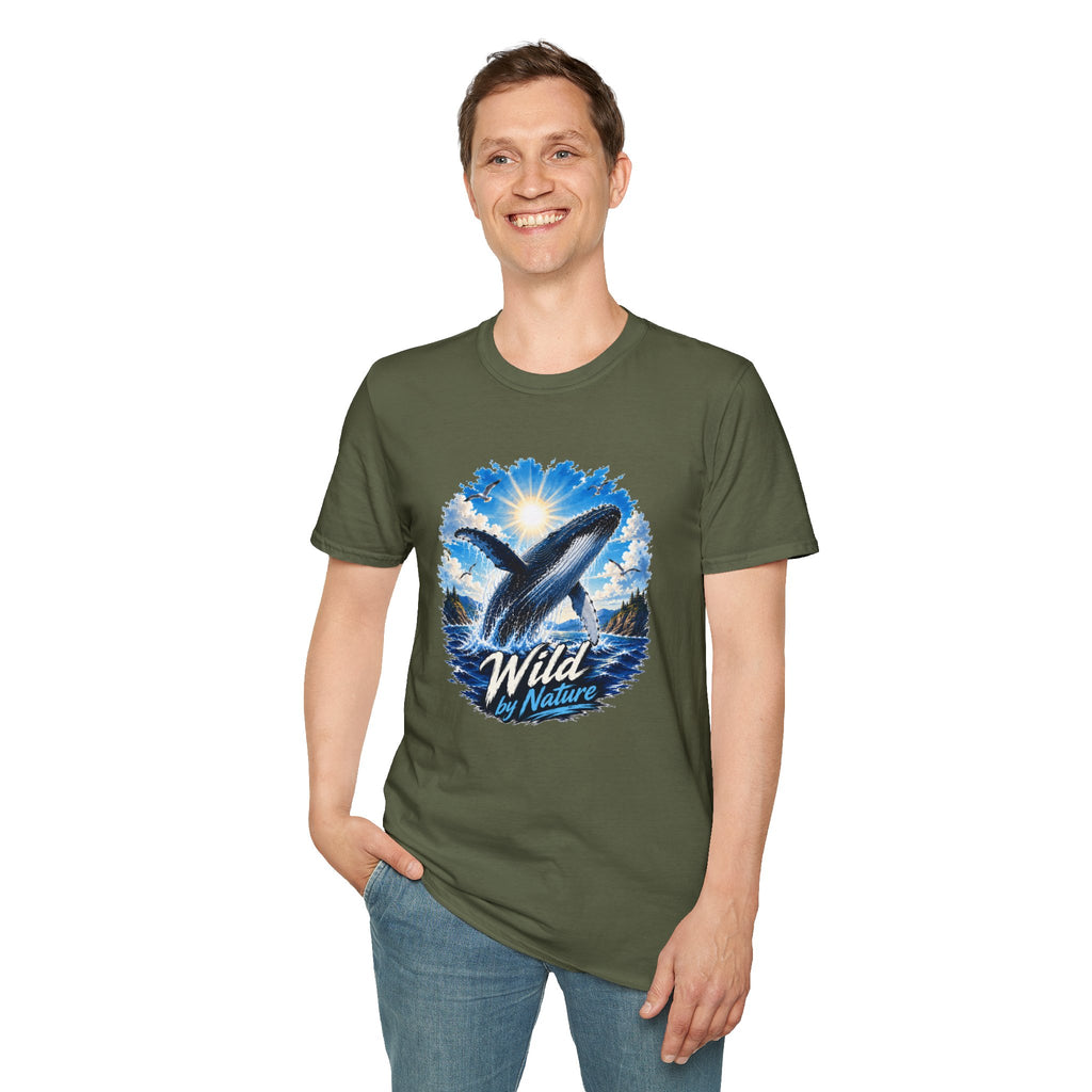 Whale T-Shirt, Ocean Whale Graphic Tee, Wild Nature Shirt, Ocean Lover Gift