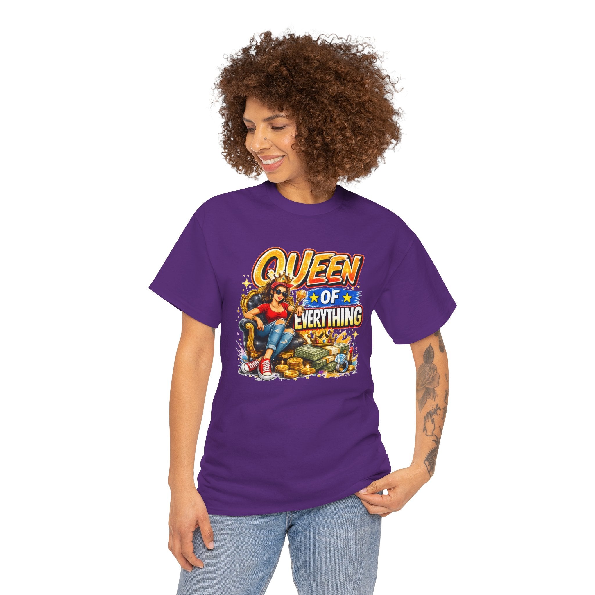 Queen of Everything Shirt | Funny Queen Graphic Tee | Gift for Mom | Boss Lady Shirt | Retro Vintage Tee