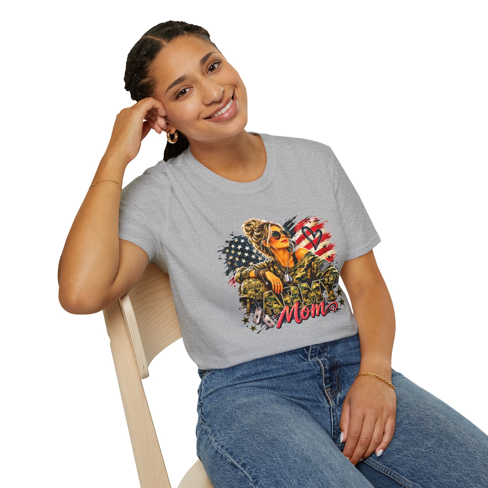 Military Mom Shirt, Patriotic Mom T Shirt, American Flag Shirt, Army Mom Gift, Military Mom Gift, USA Mom Tee