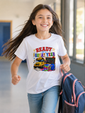Kids T-Shirt — "Ready For A Great Year" School Bus Back-to-School Tee