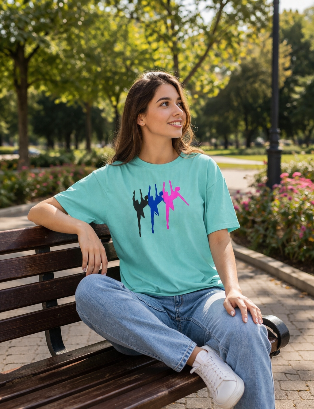 Ballet Dancer T-Shirt, Dance Shirt Women, Colorful Dancer Graphic Tee, Gift for Dancer, Aesthetic Dance Shirt, Boxy Tee