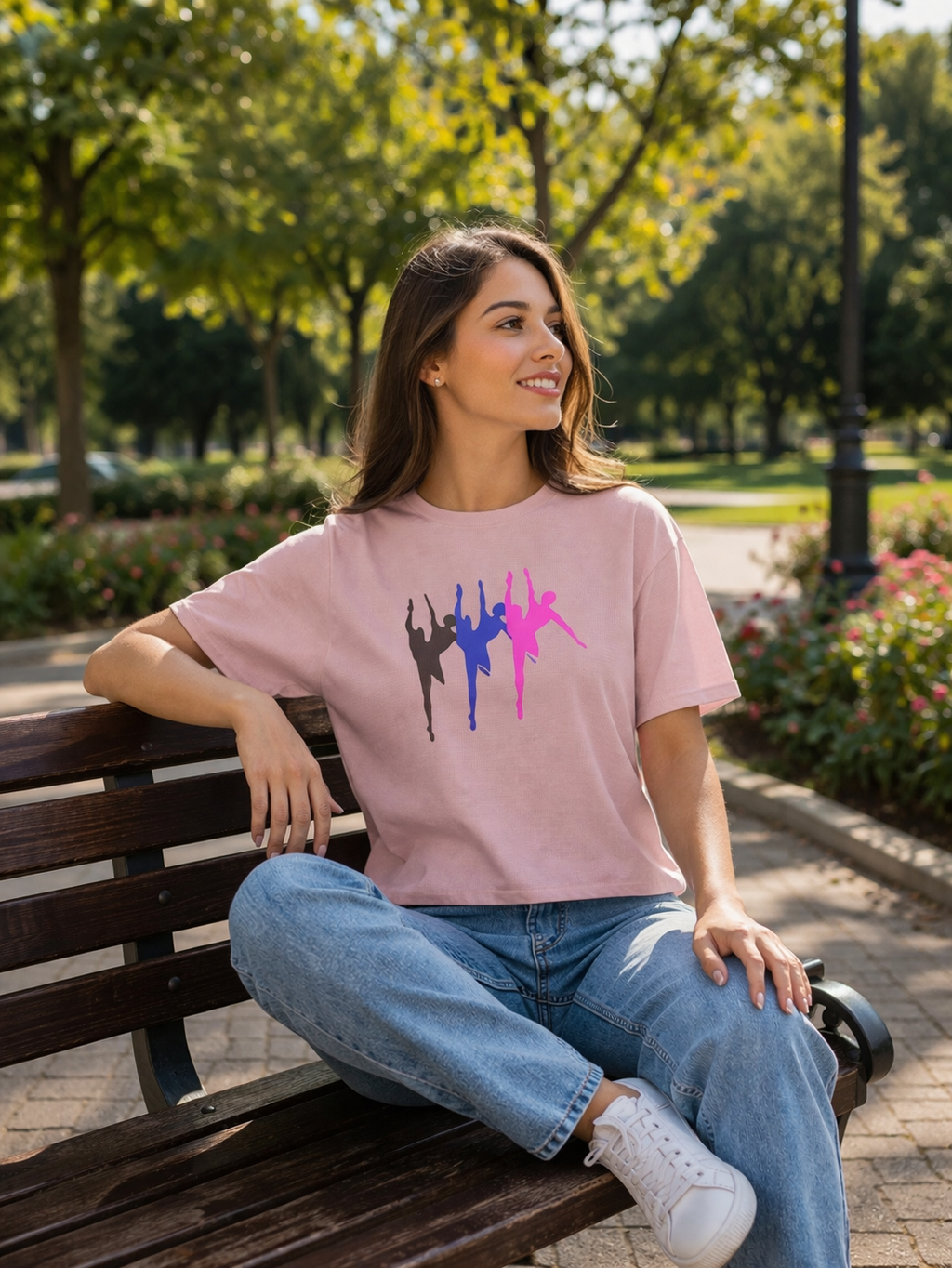 Ballet Dancer T-Shirt, Dance Shirt Women, Colorful Dancer Graphic Tee, Gift for Dancer, Aesthetic Dance Shirt, Boxy Tee
