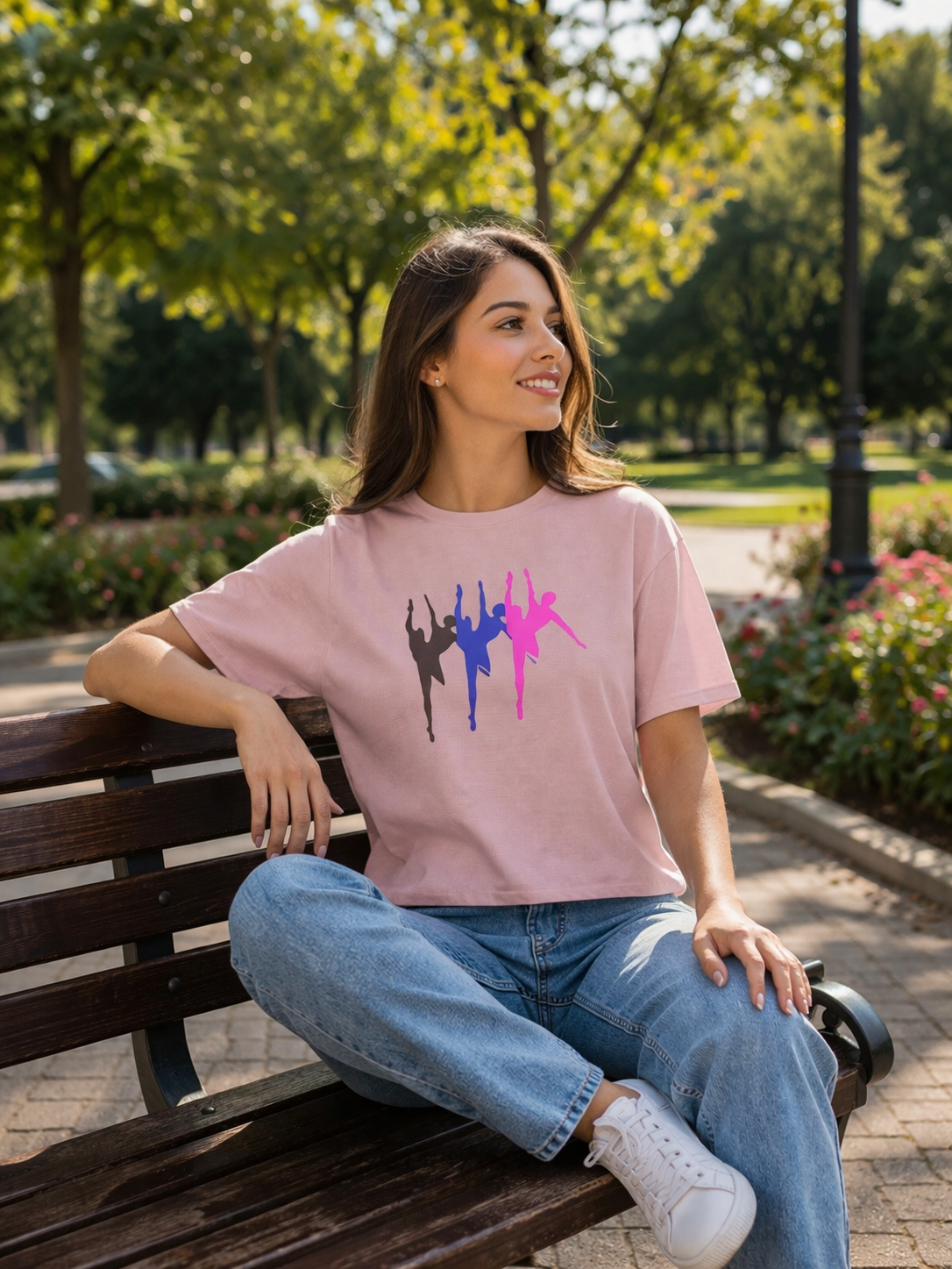 Ballet Dancer T-Shirt, Dance Shirt Women, Colorful Dancer Graphic Tee, Gift for Dancer, Aesthetic Dance Shirt, Boxy Tee
